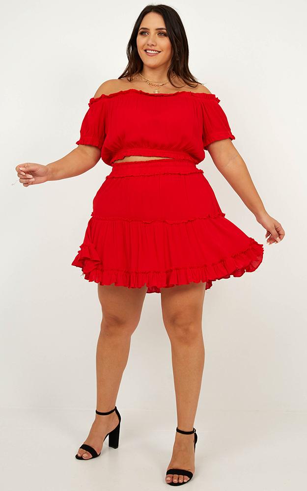 Nobody But You Two Piece Set In Red