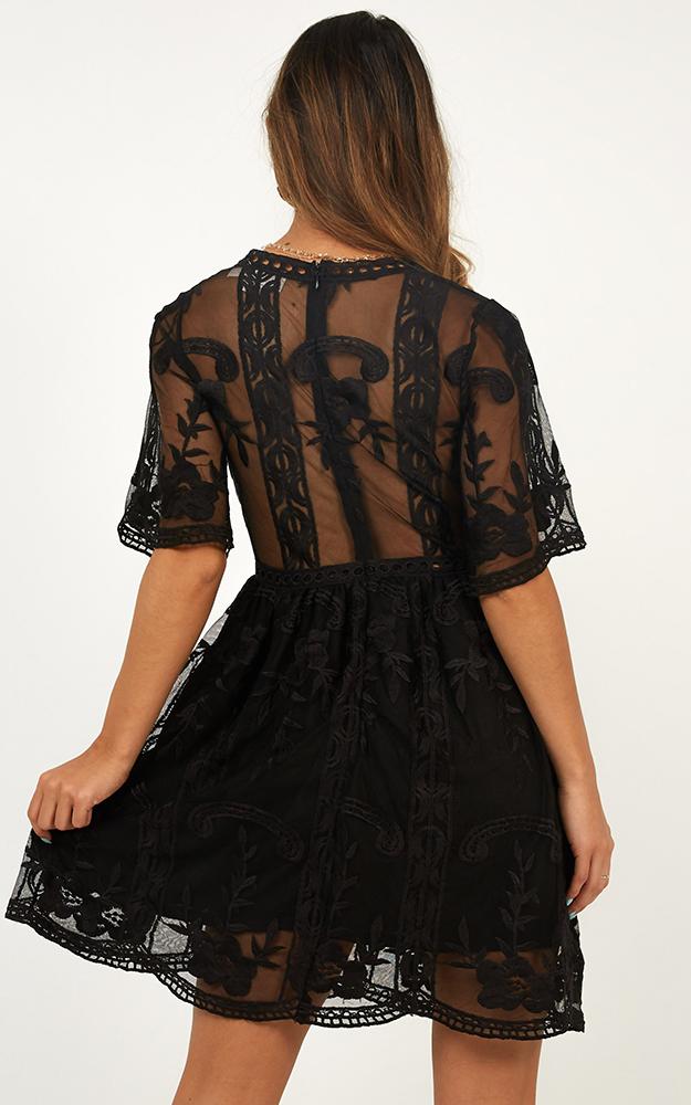 Rolling The Deep Dress In Black Lace