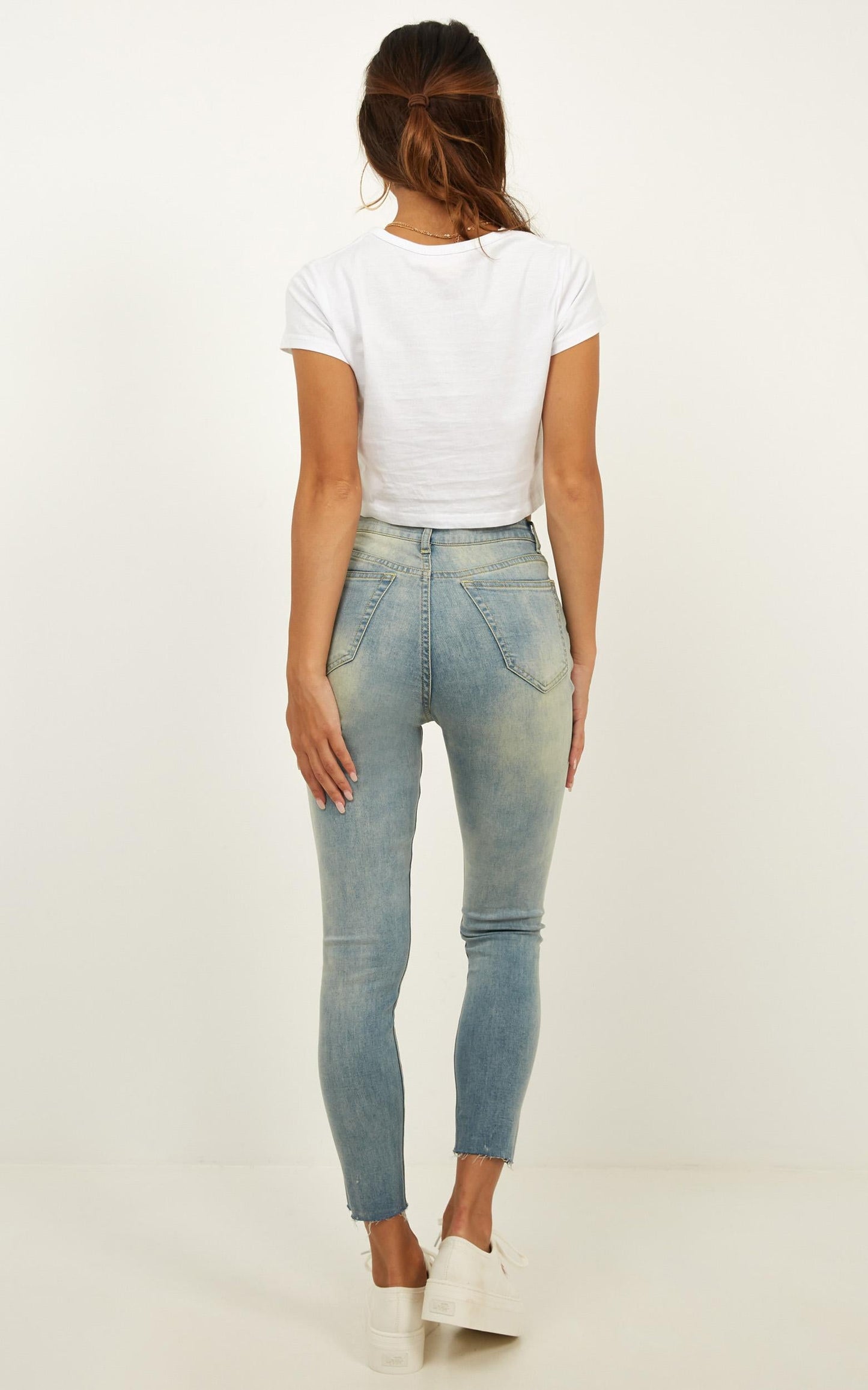 Tori Jeans in blue wash denim