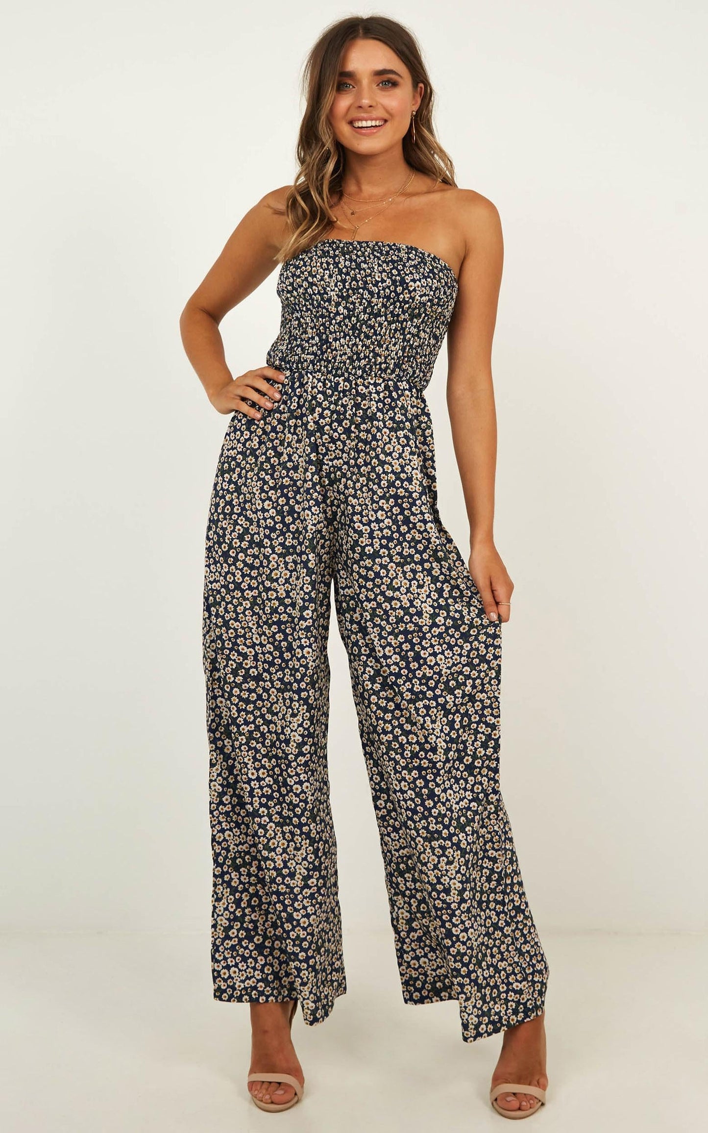 Jump All Around Jumpsuit In Navy