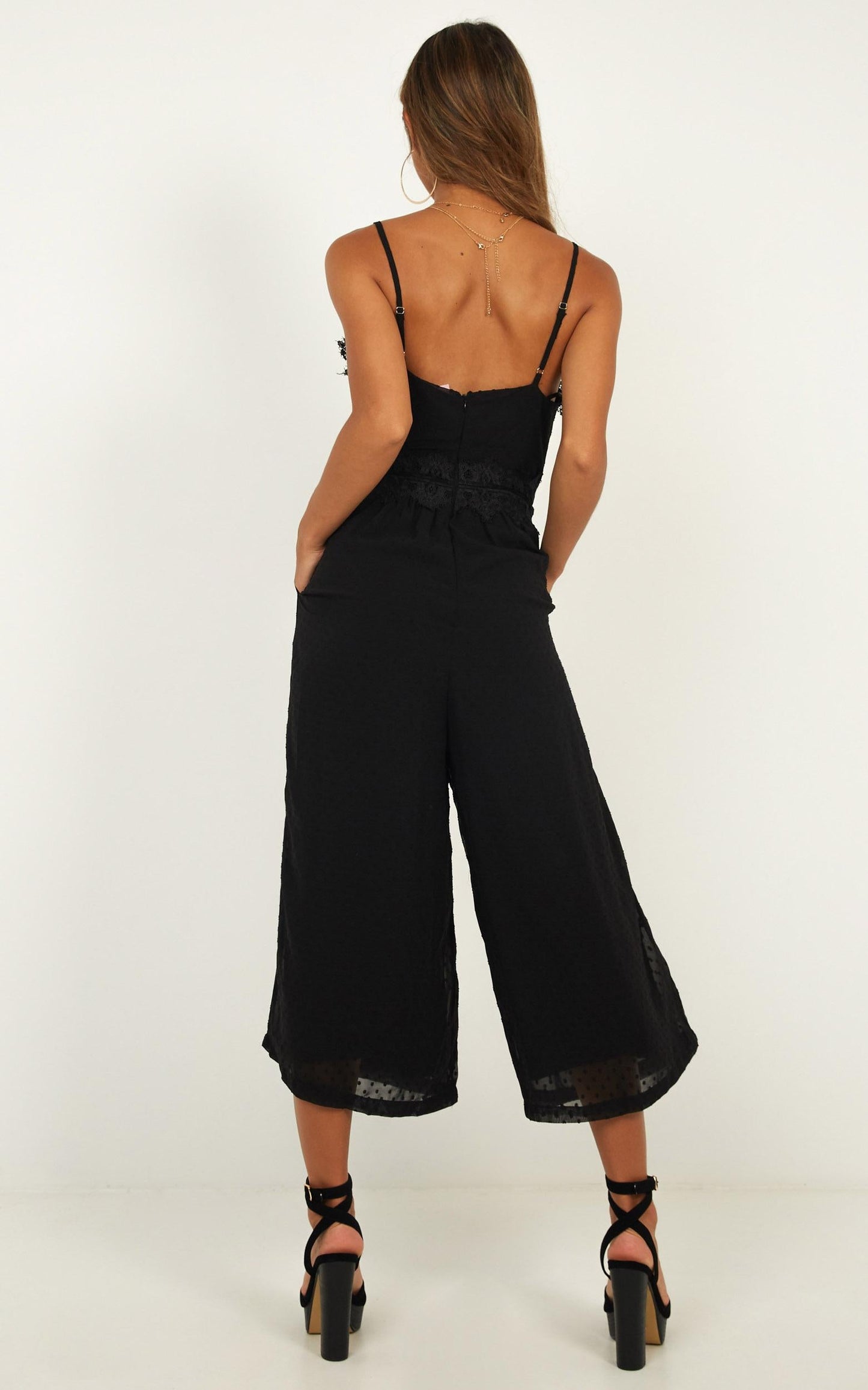 We Could Be Friends Jumpsuit In Black