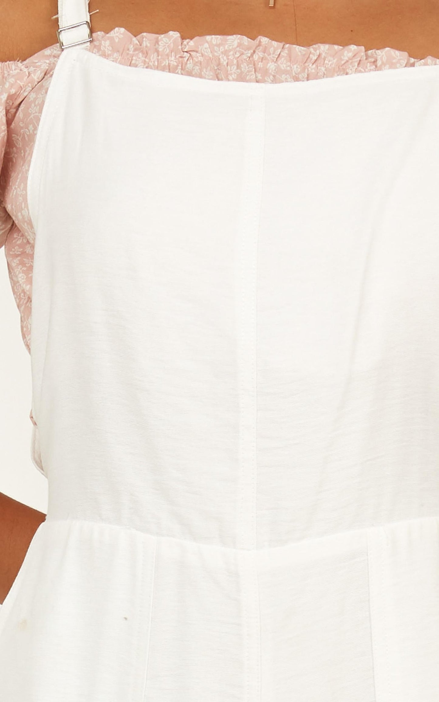 Bird Sounds Playsuit In White