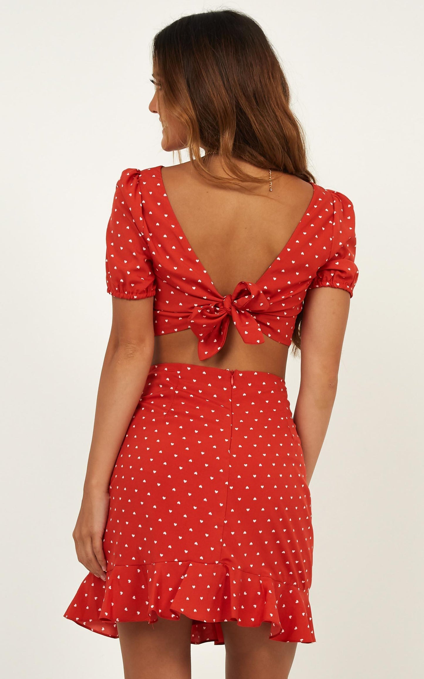 Summer Girl Two Piece Set In Red