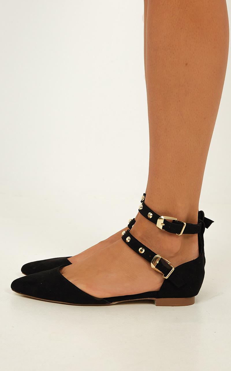 Verali - Reddit Flats In Black Micro