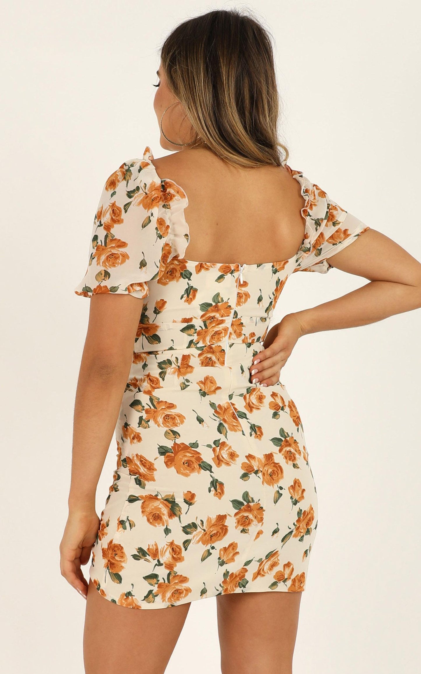 How About Now Dress In Cream Floral