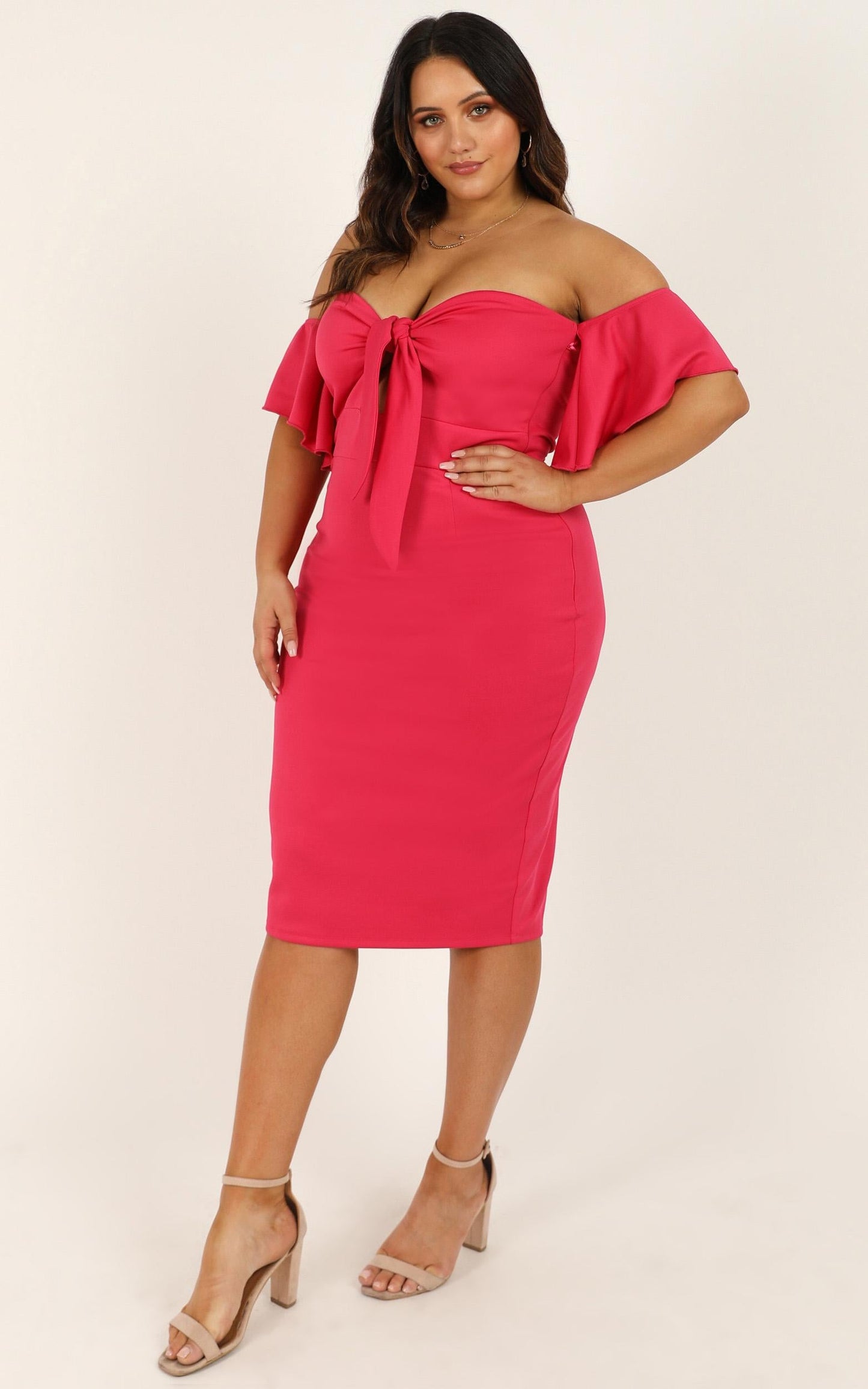 Guest Edit Dress in Berry