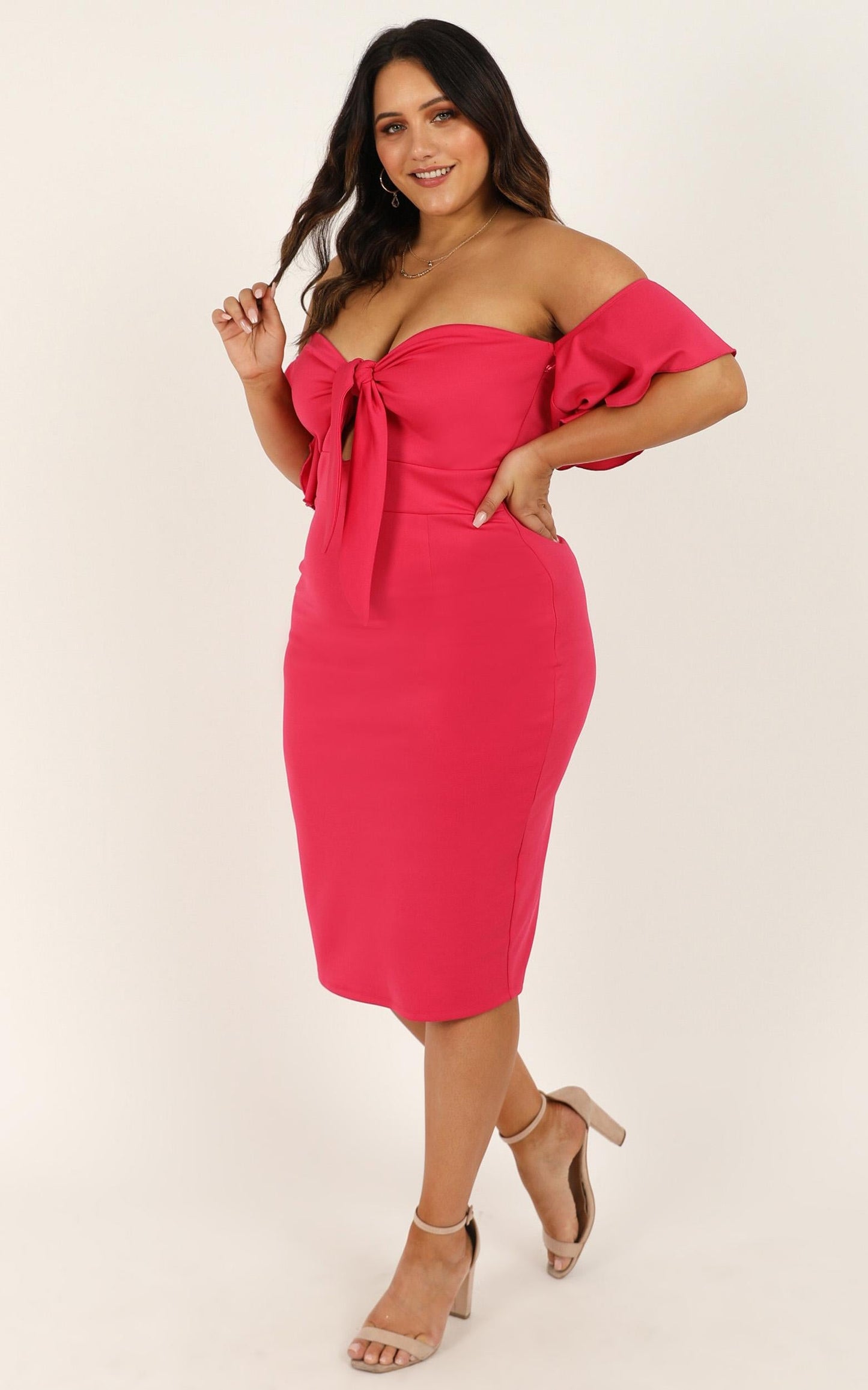Guest Edit Dress in Berry