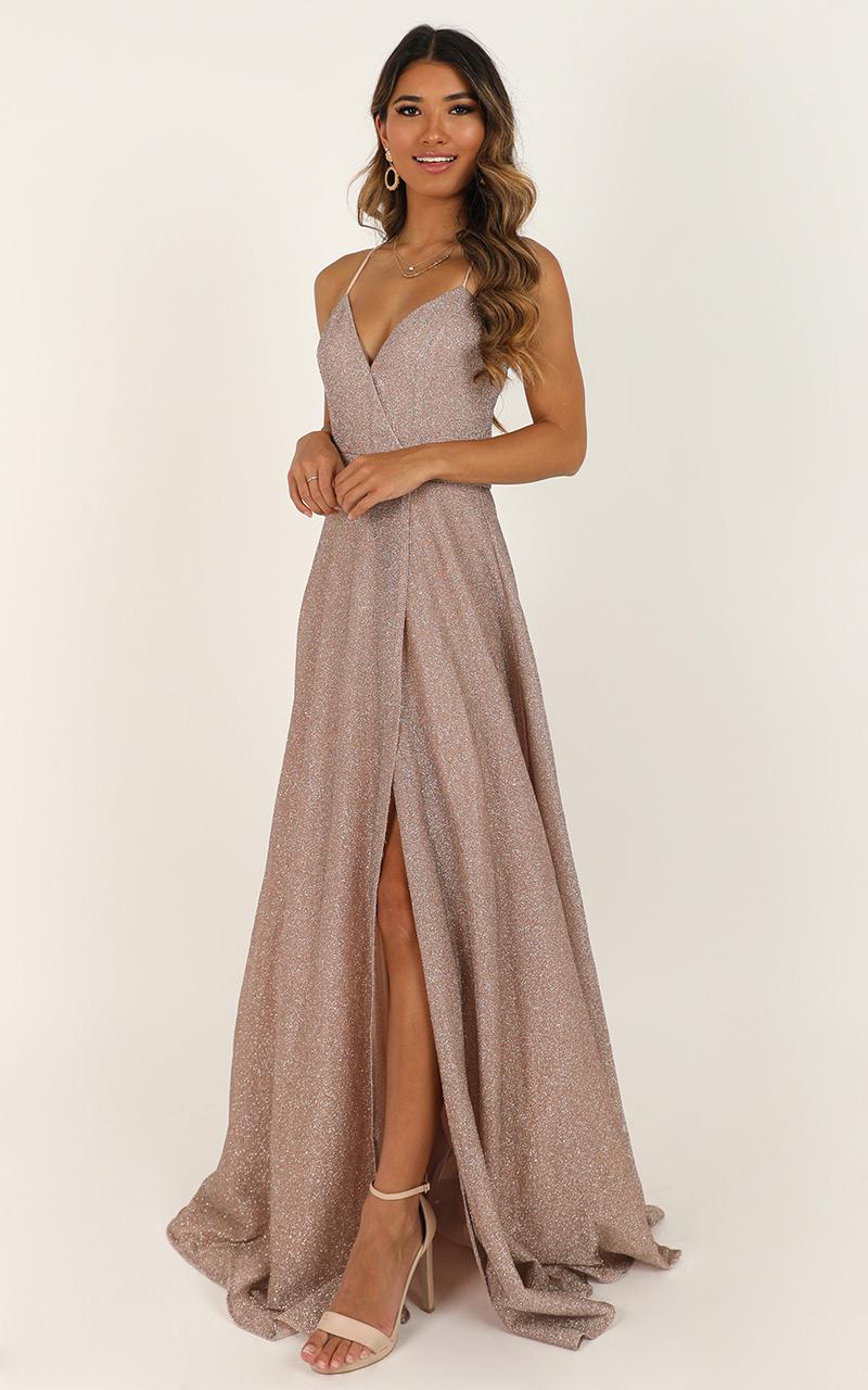 Climb A Mountain Maxi Dress In Blush