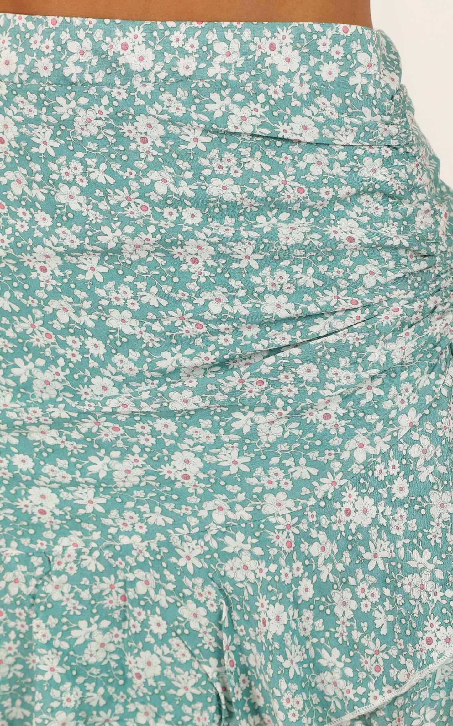 Country Garden Skirt In Green Floral