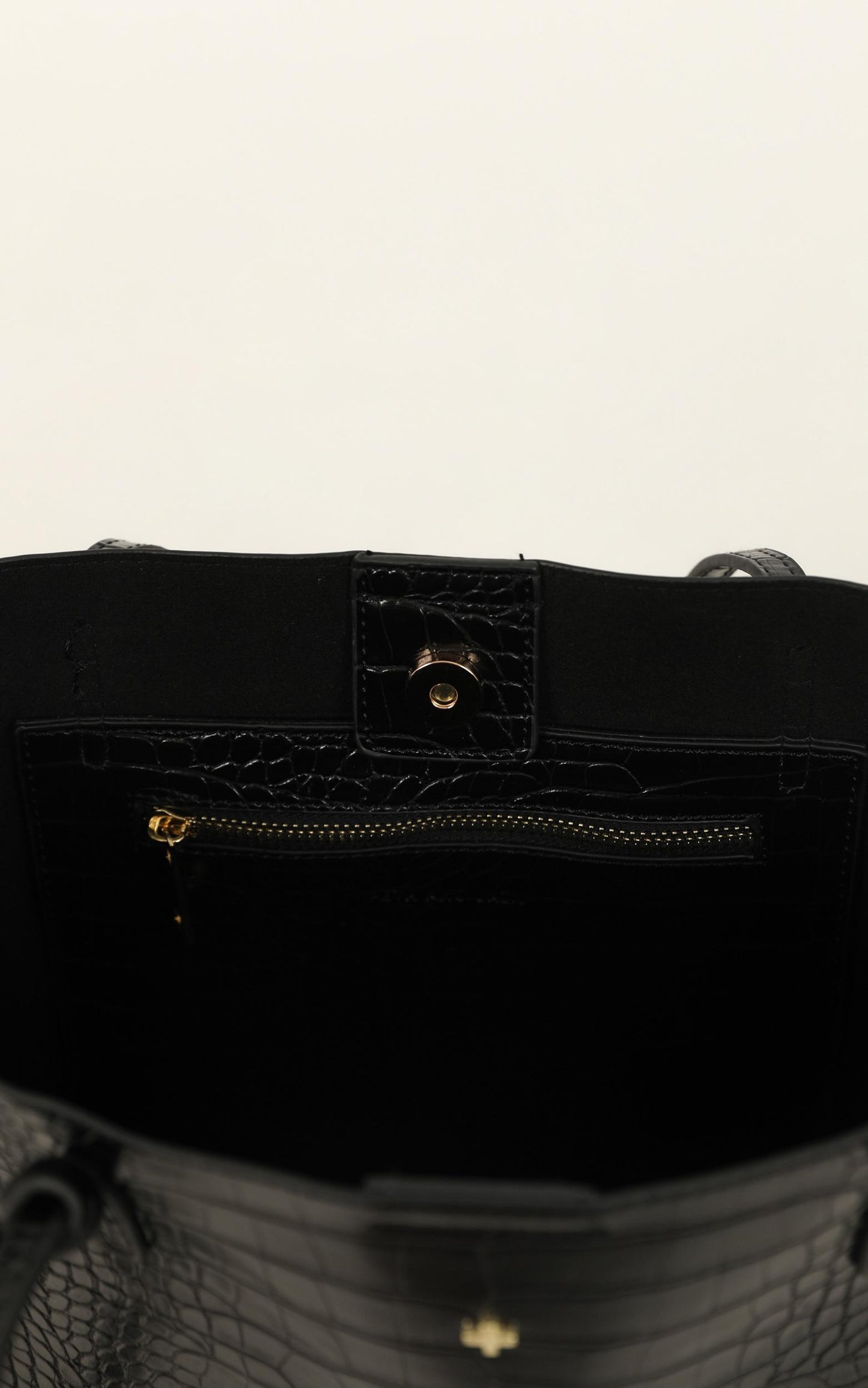 Peta and Jain - Saint Tote Bag in Black Croc