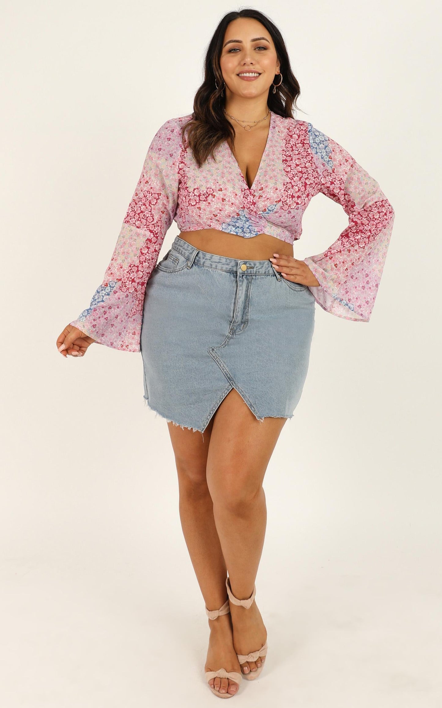 Send It My Way Top In Pink Floral