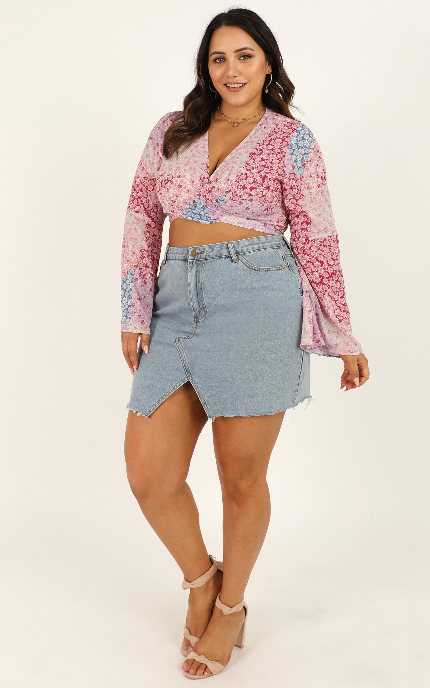 Send It My Way Top In Pink Floral