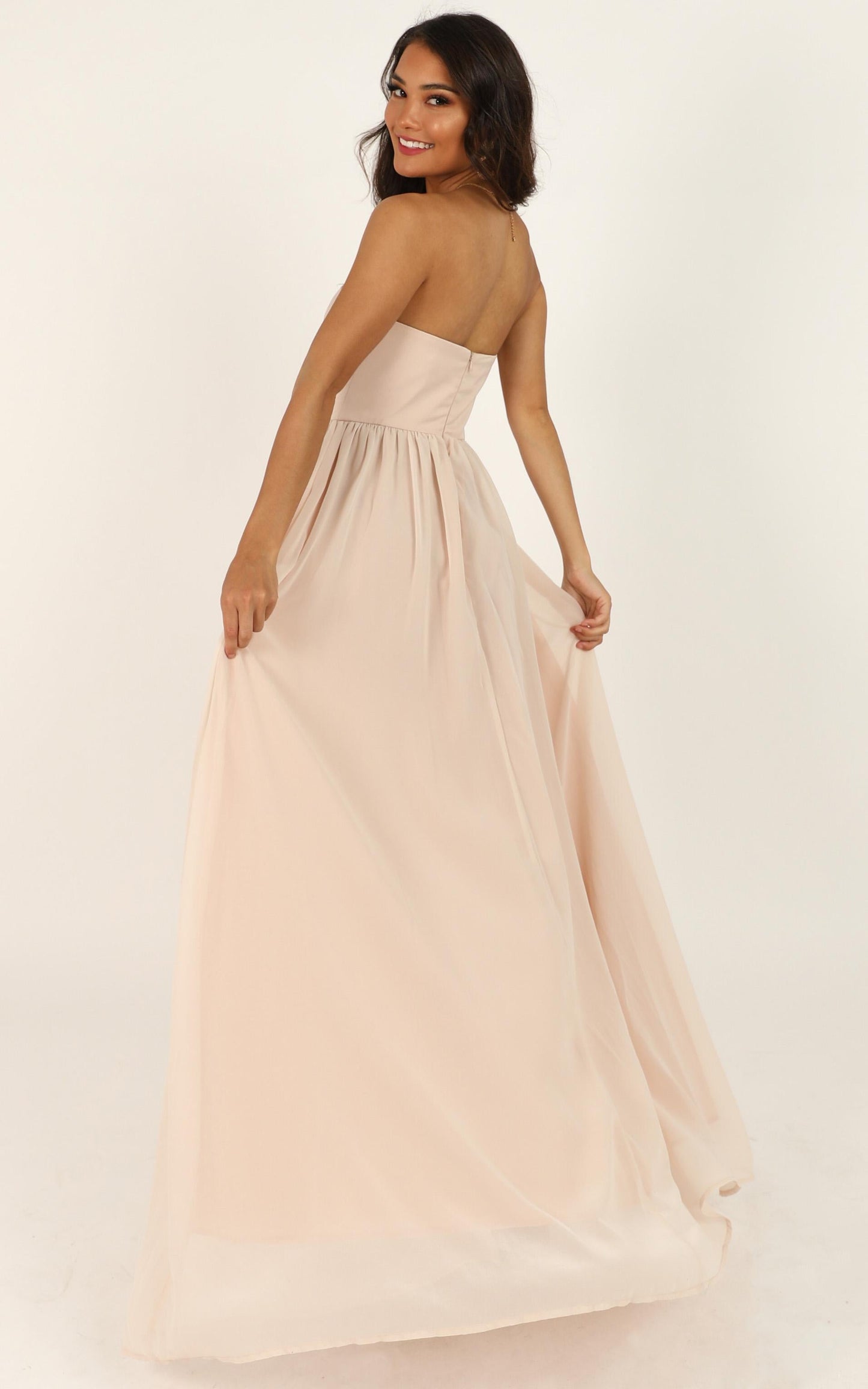 Love Bound Maxi Dress In Champagne