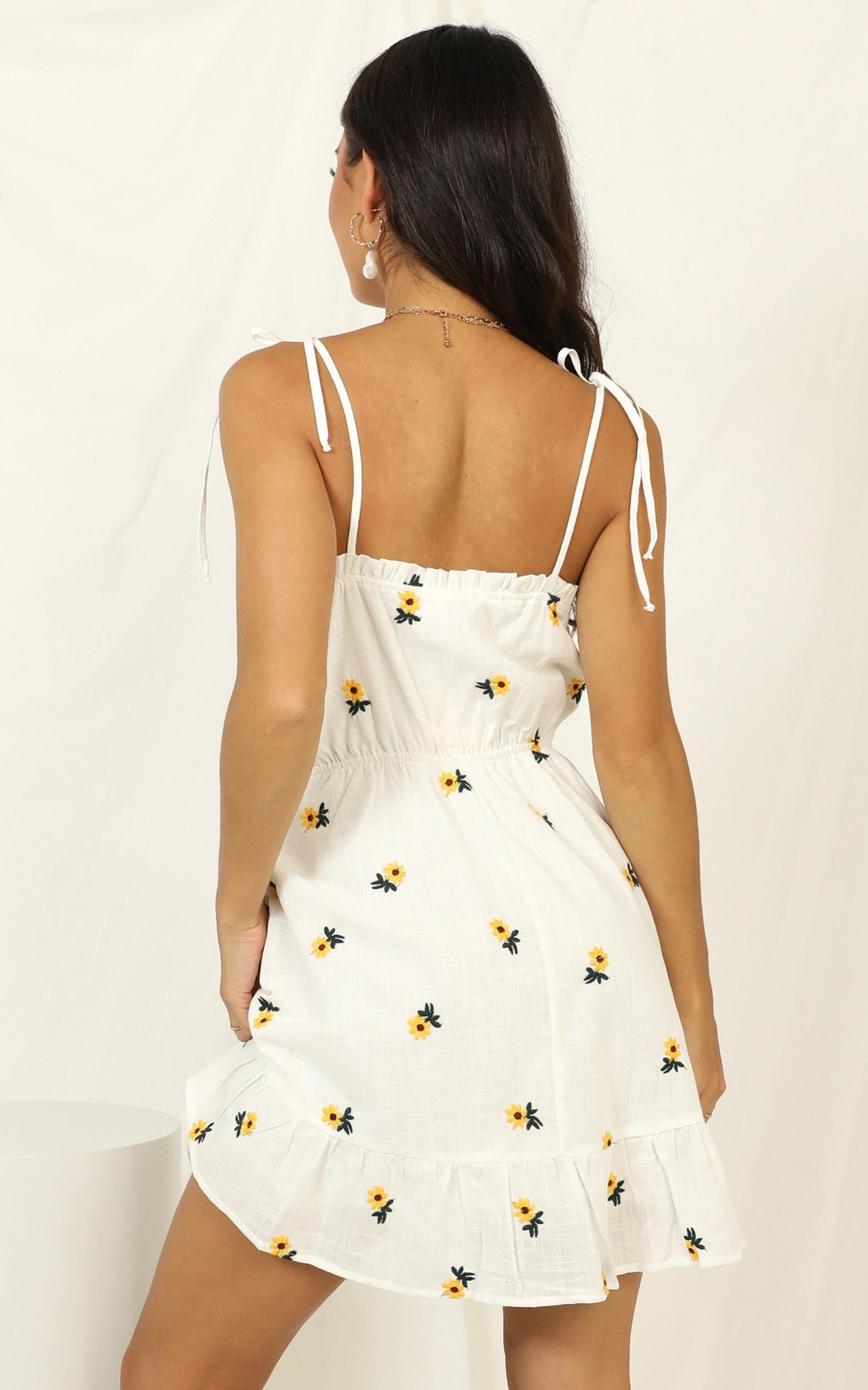 In The Waiting Dress in White Floral