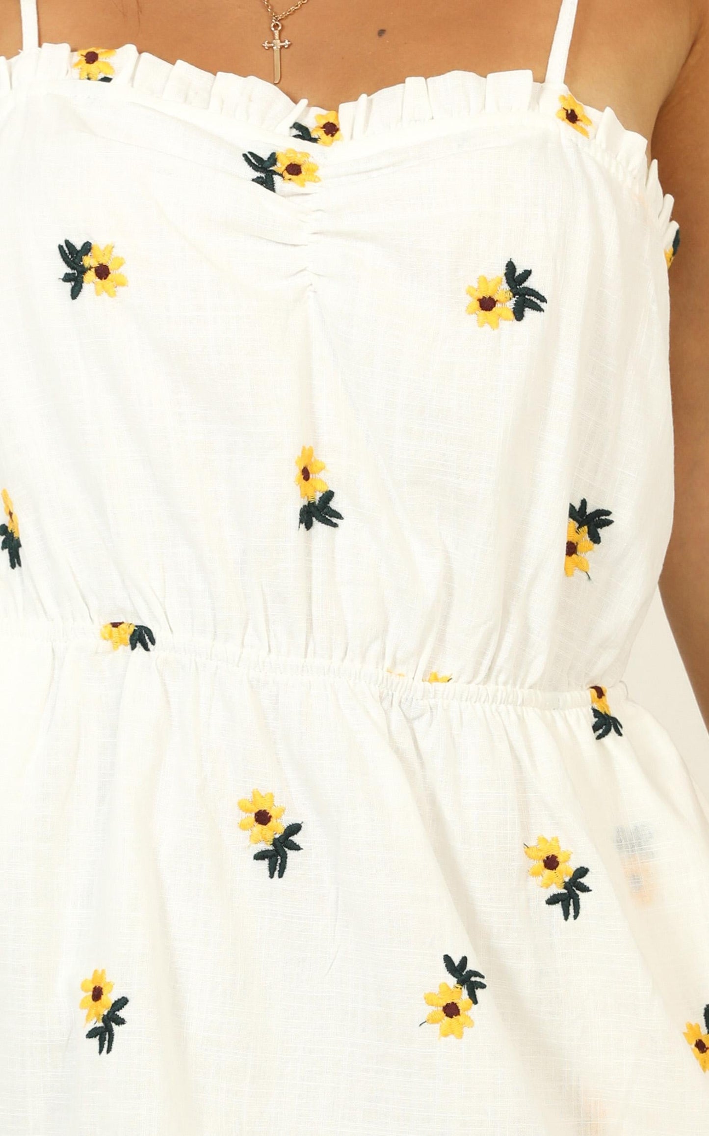 In The Waiting Dress in White Floral