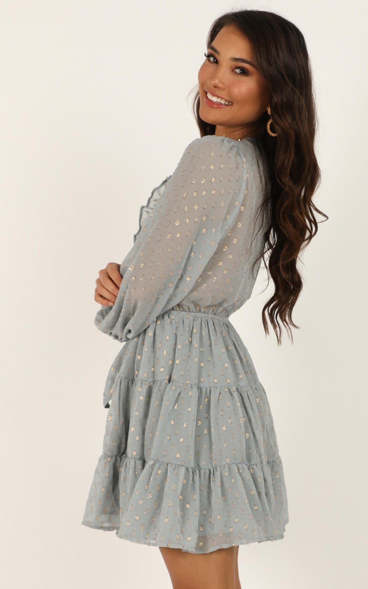 Steal The Scene Dress In Blue