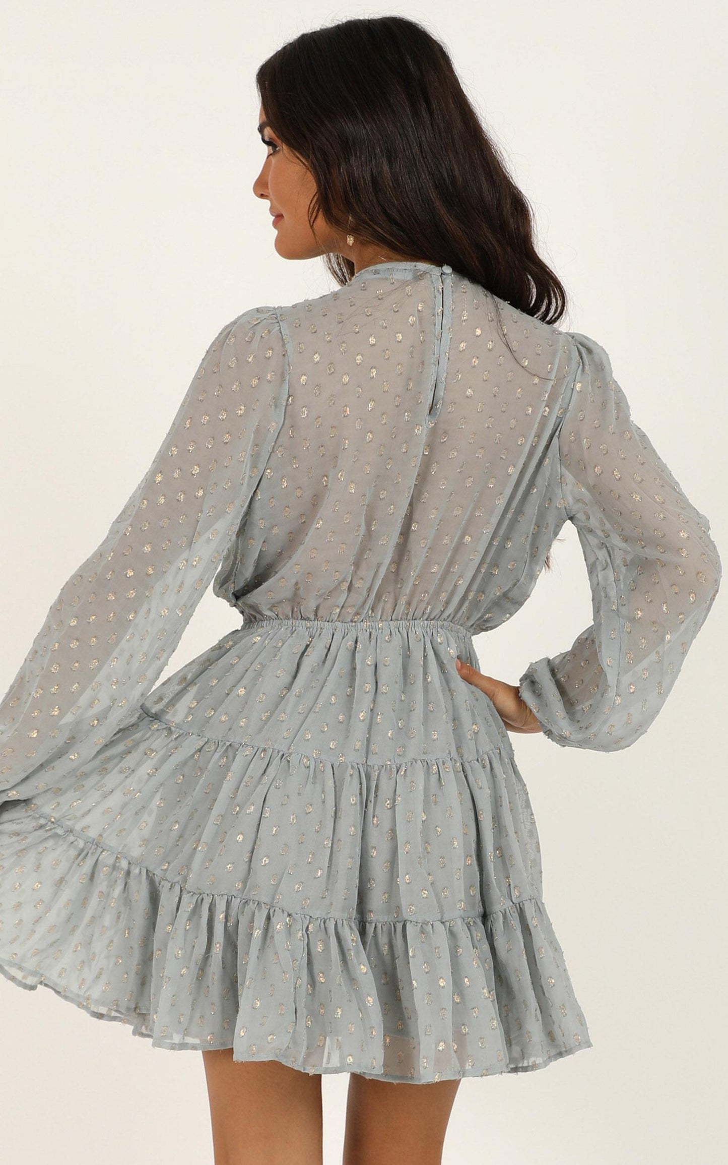 Steal The Scene Dress In Blue