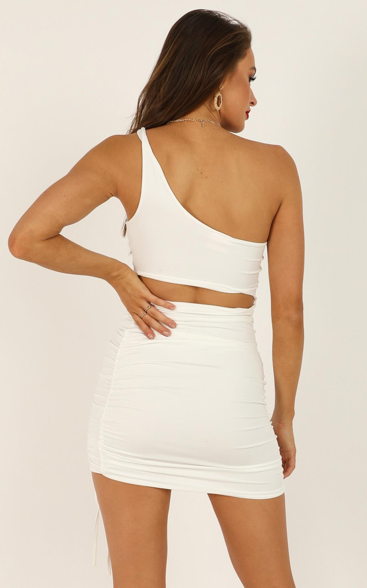 Strong Enough Dress In White
