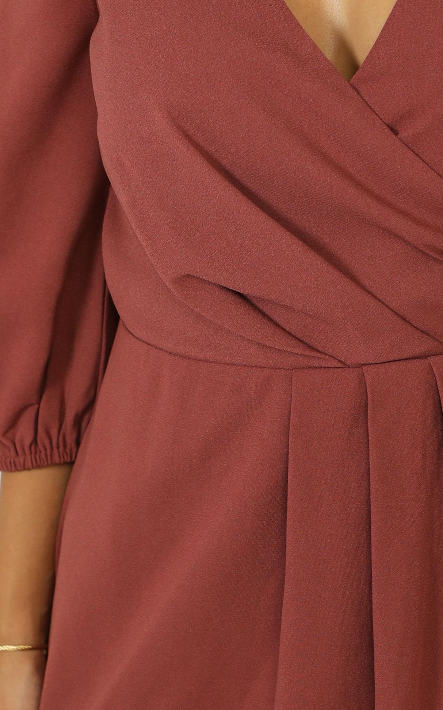 Talking Back Dress In Dusty Rose