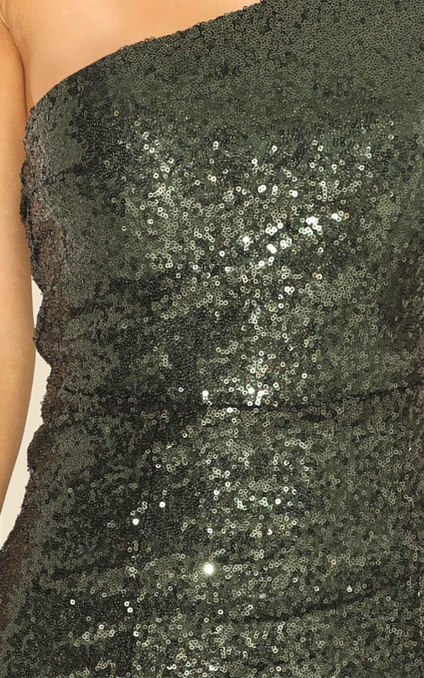 Started Singing Dress In Emerald Sequin