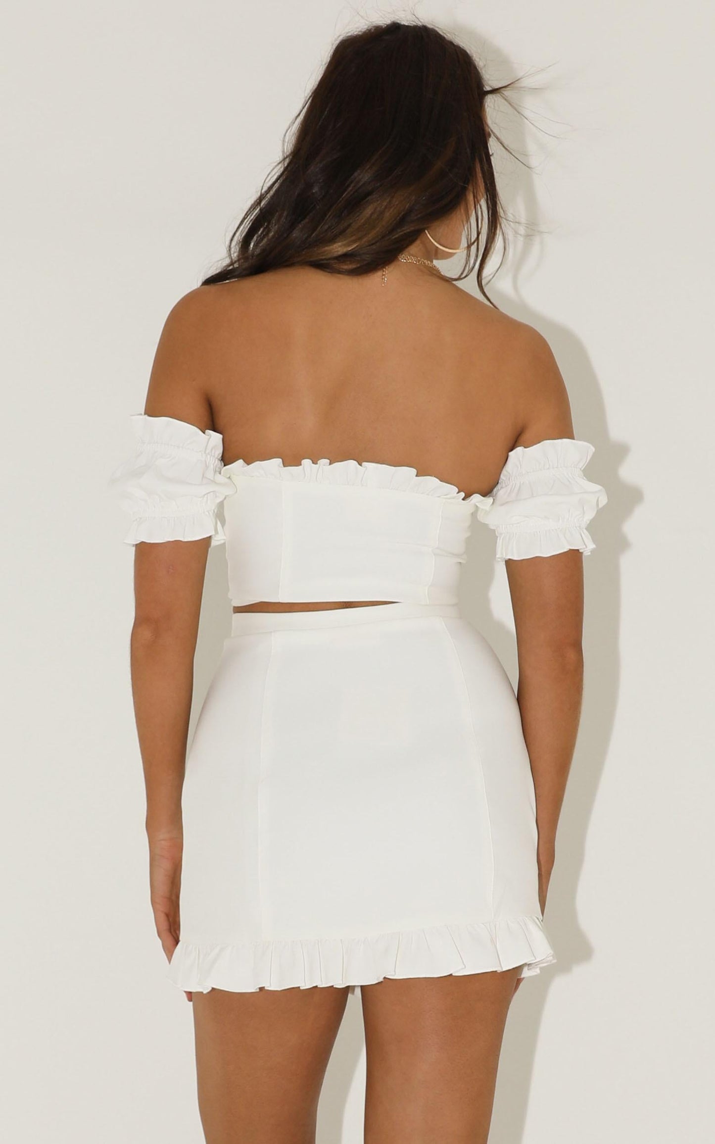 Carry All Your feelings Two Piece Set in White