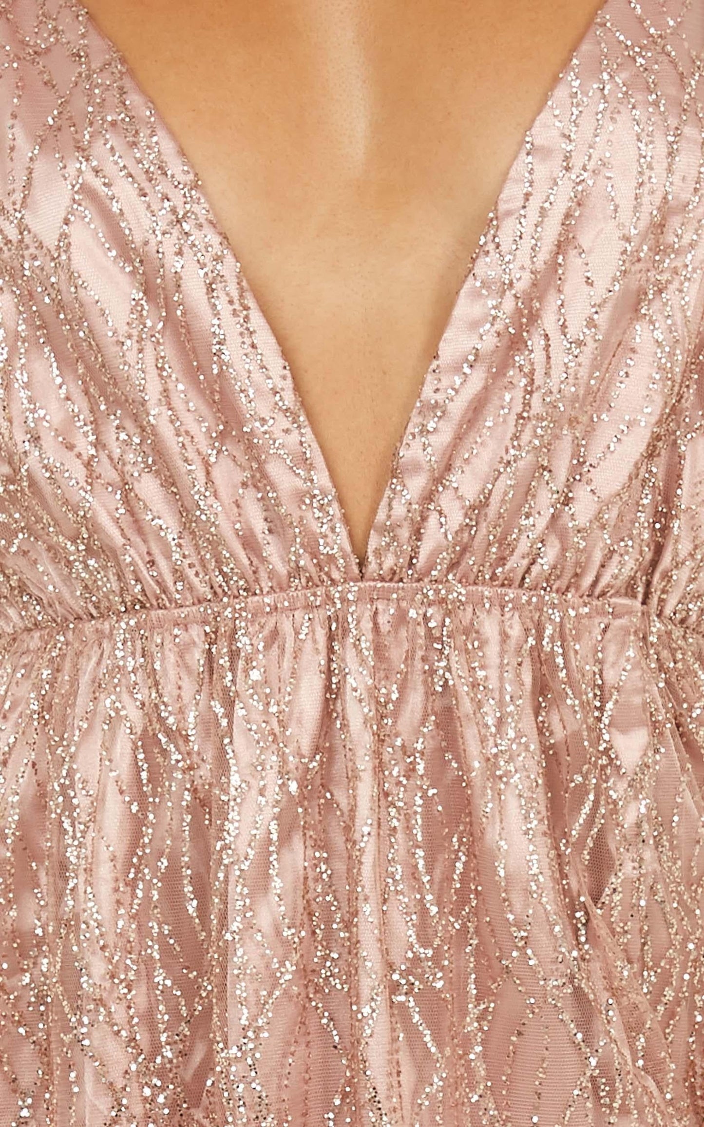 Pixi Love Maxi Dress In Blush Glitter