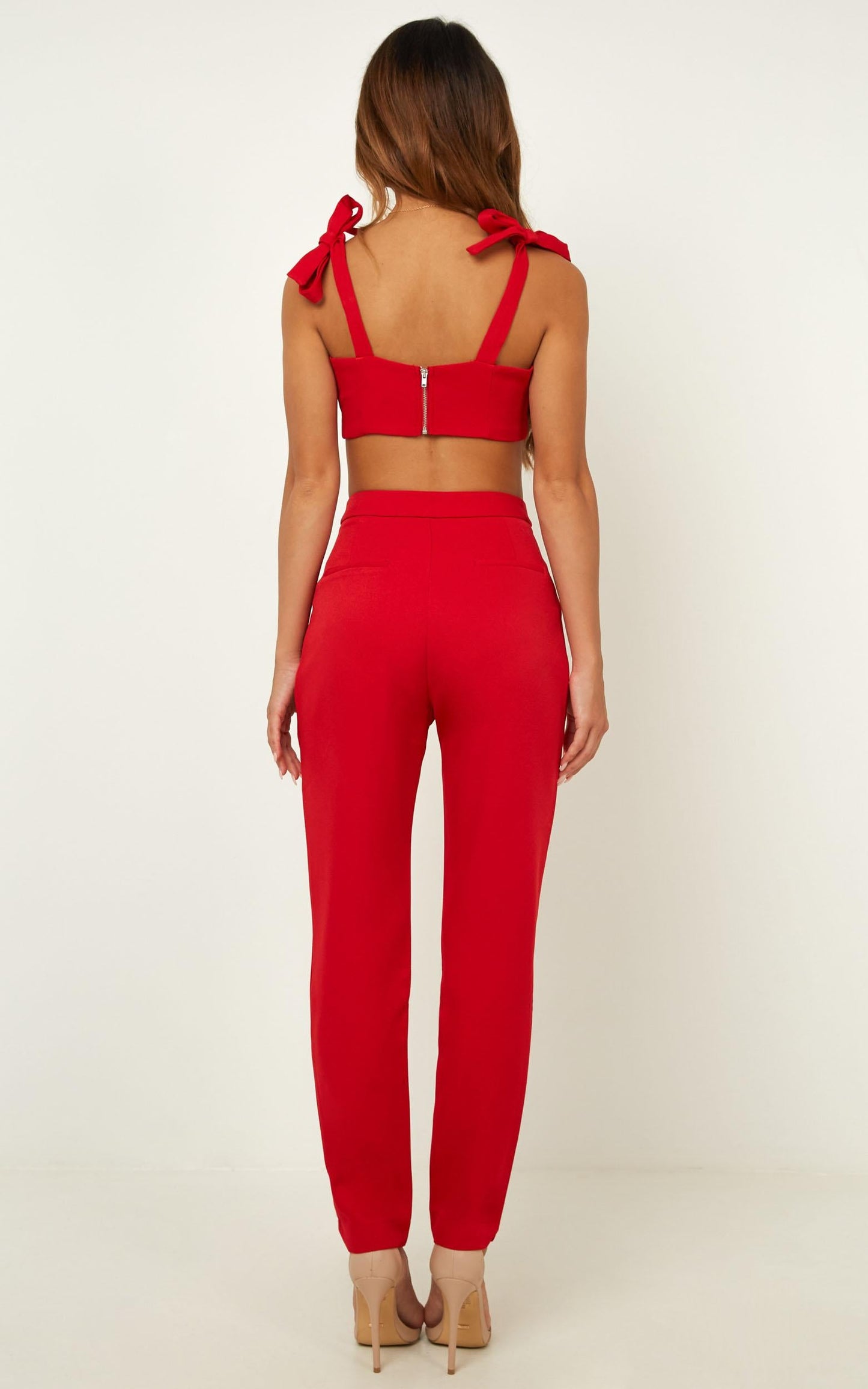 Girls On Film Two Piece Set In Red