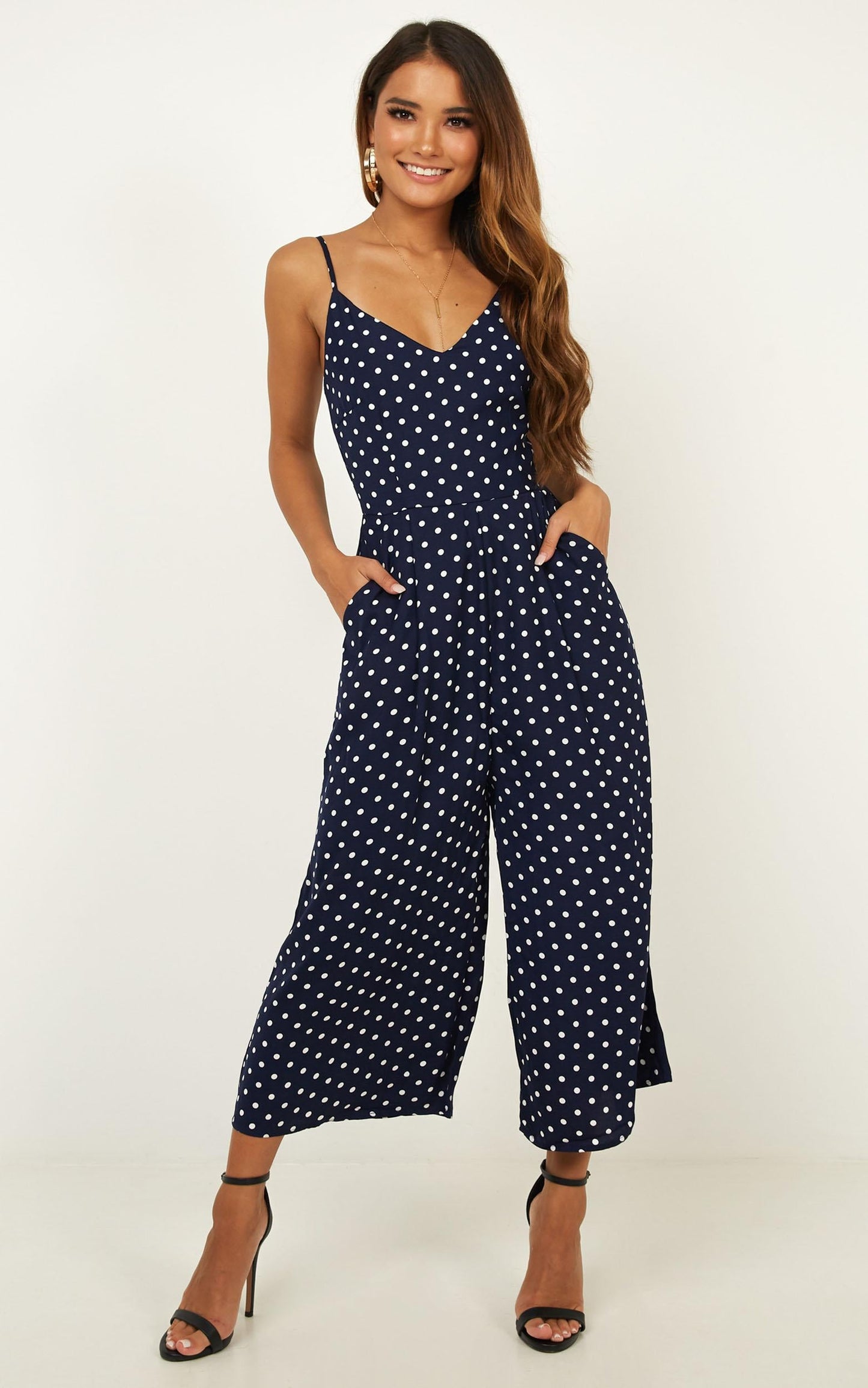 Dreamy Days Jumpsuit In Navy Spot