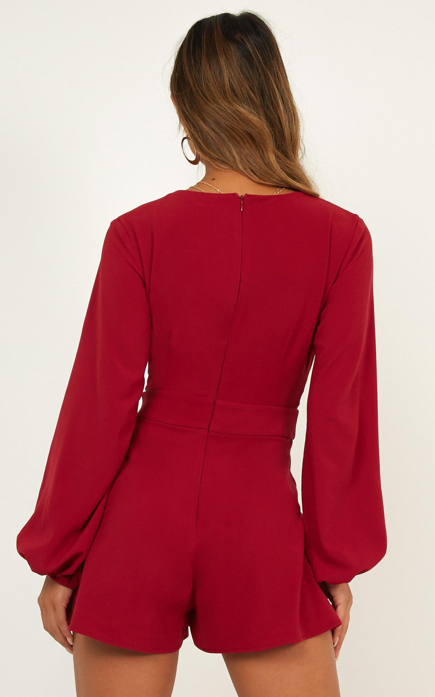 Tiny Dancer Playsuit In Wine