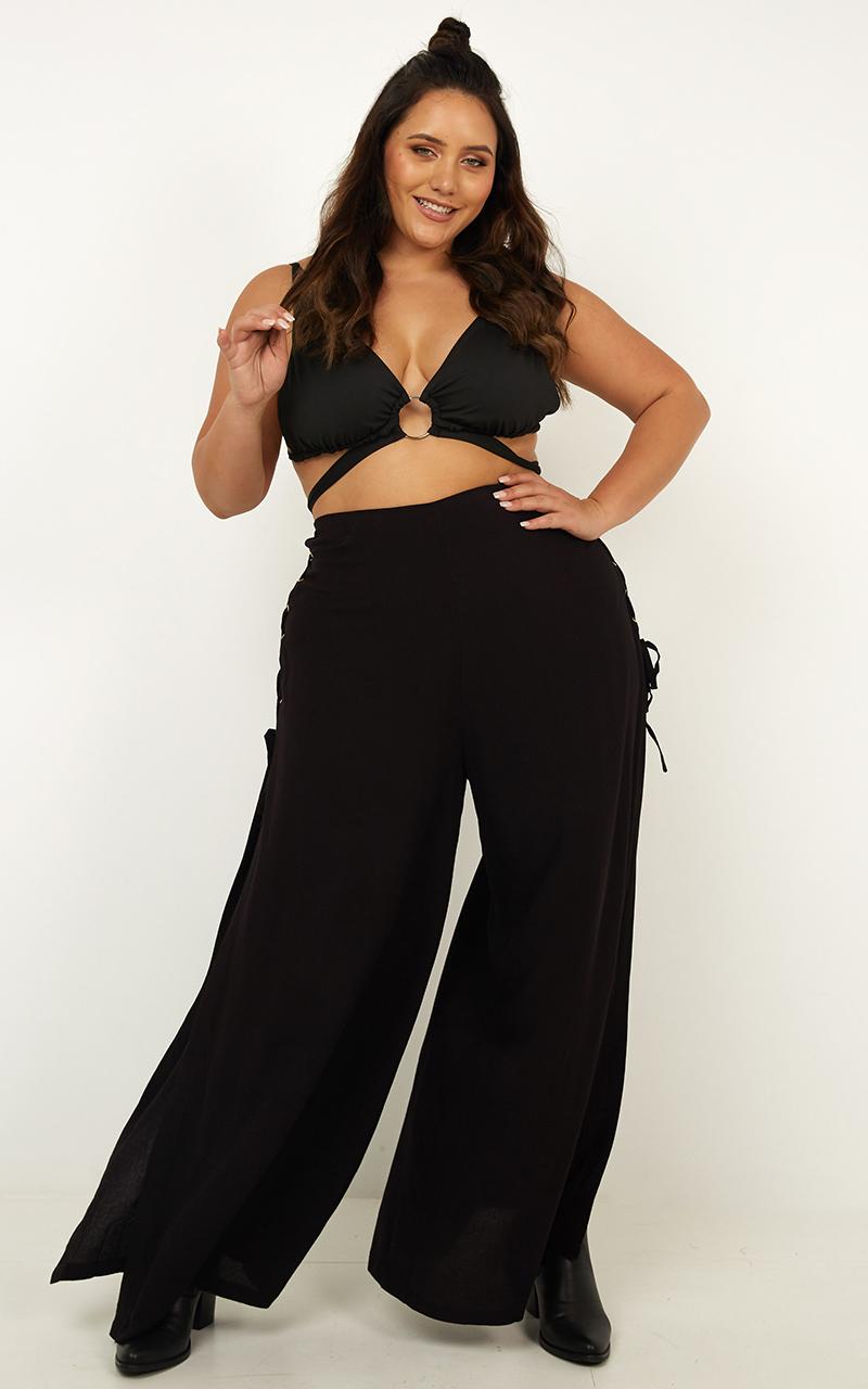 Torn In Two Pants In Black