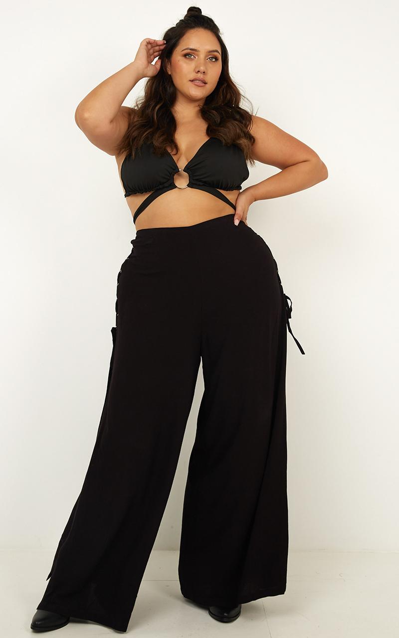 Torn In Two Pants In Black