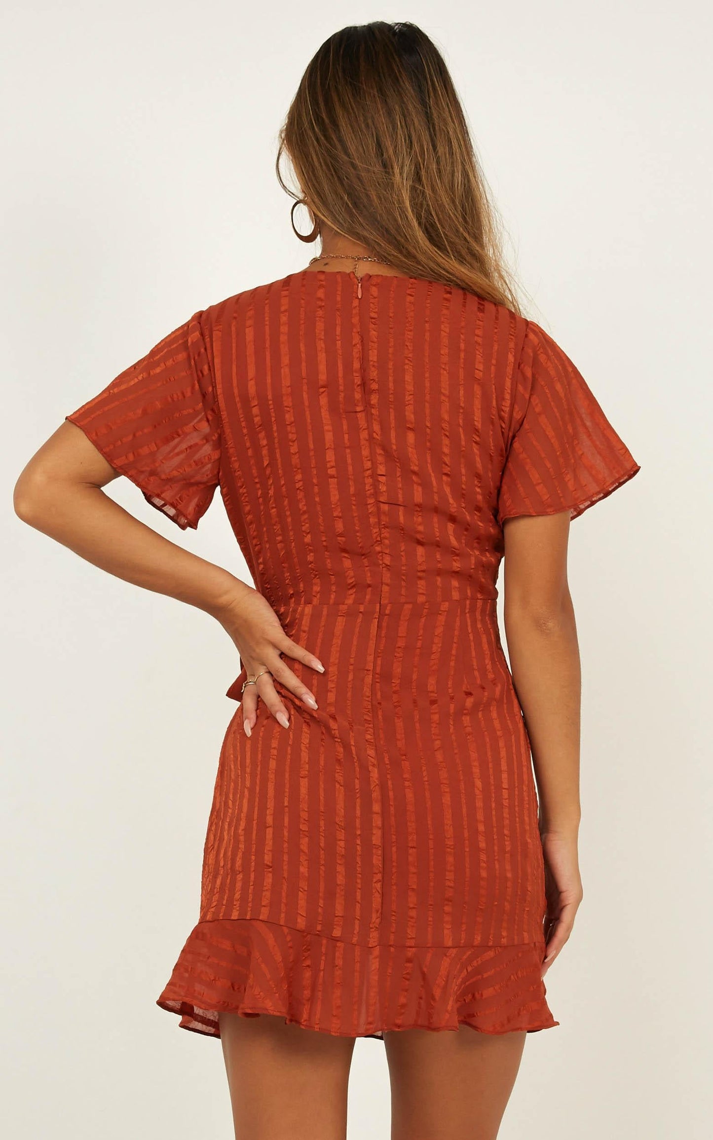 Chic Alternative Dress In Rust