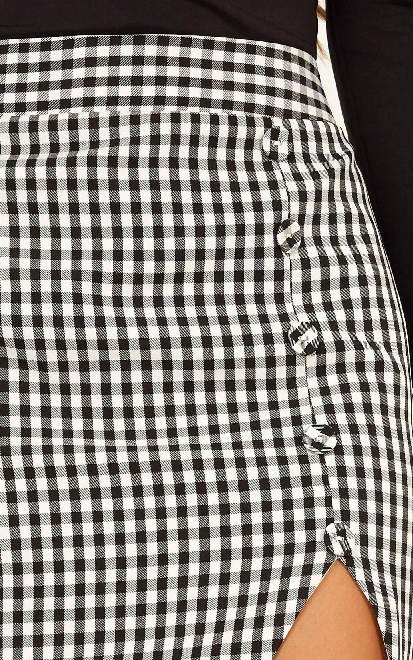 Cancelled Plans Skirt In Black Check