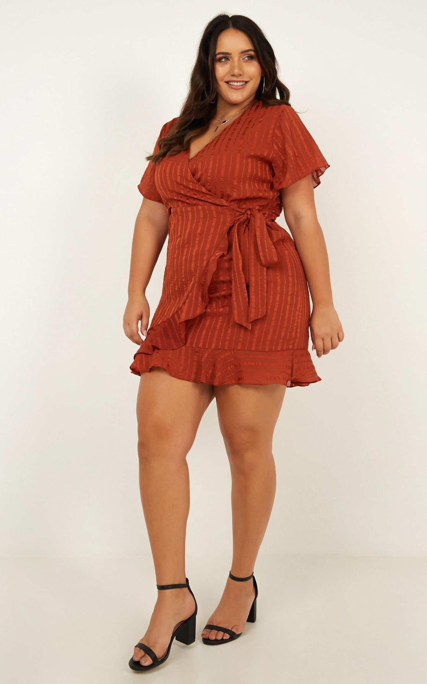 Chic Alternative Dress In Rust