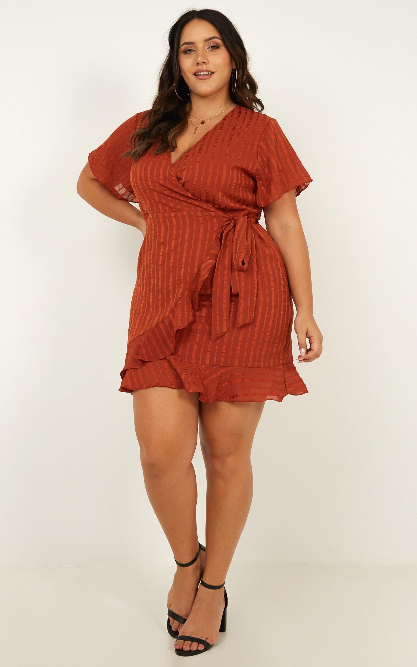 Chic Alternative Dress In Rust