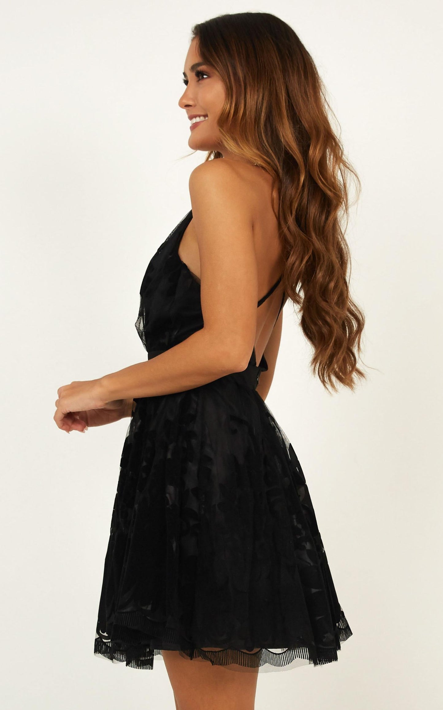 Moon Beam Dress In Black