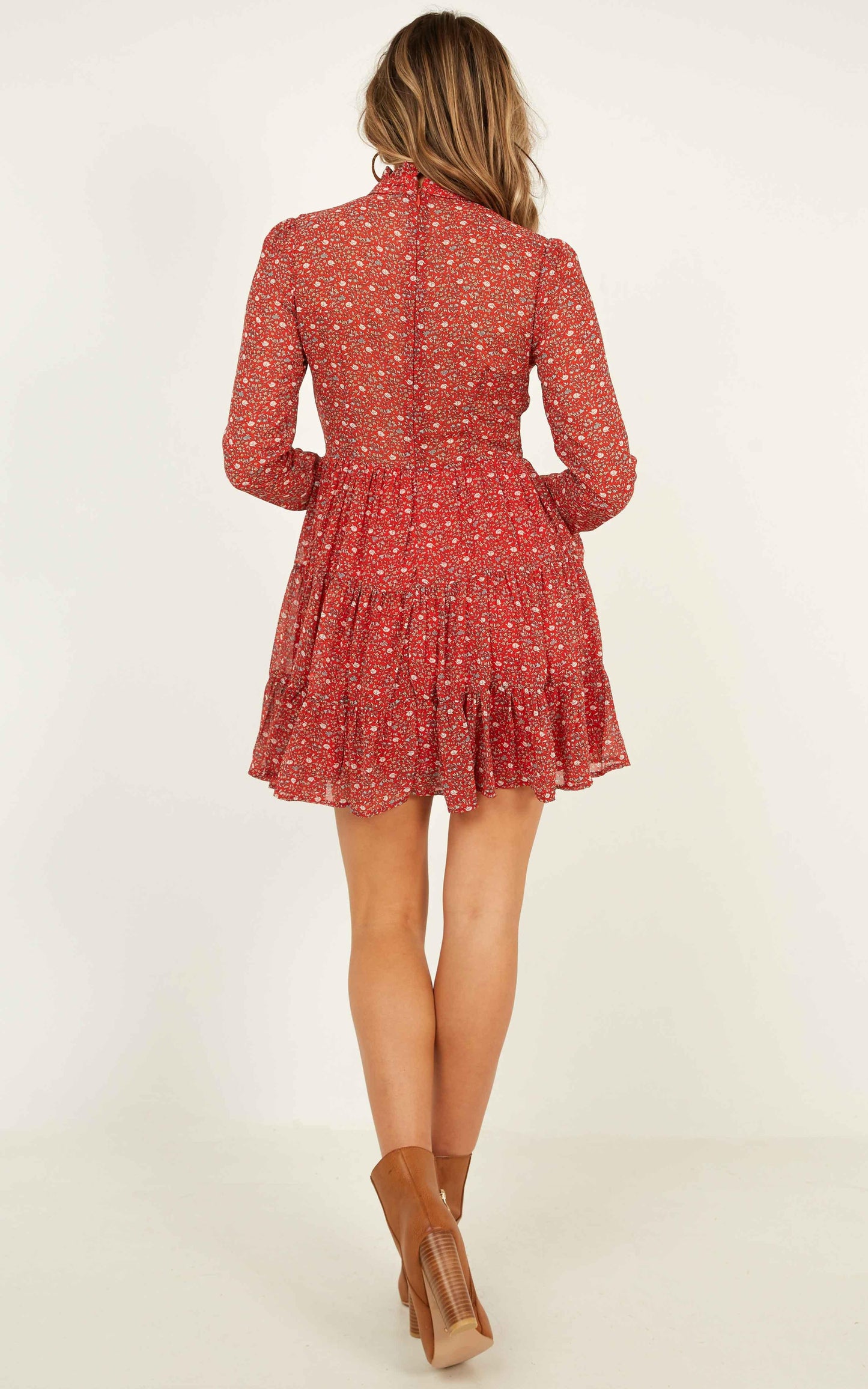 Final Call Dress In Red Print