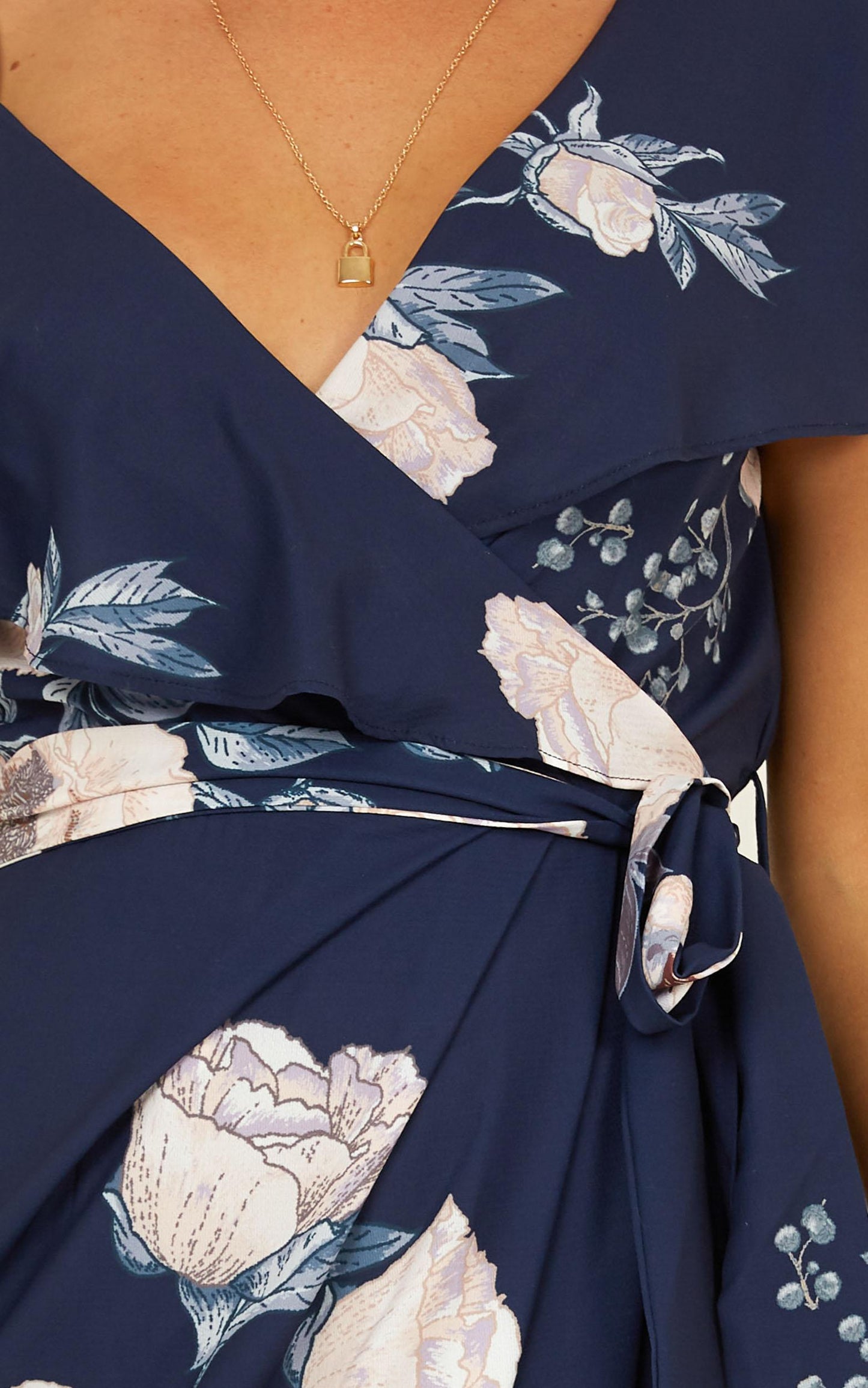 Showdown Dress In Navy Floral