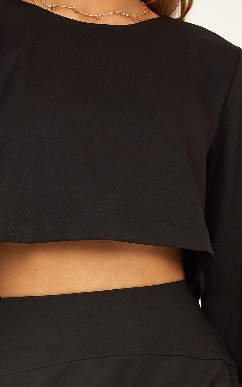 Cut To The Feeling Two Piece Set in Black