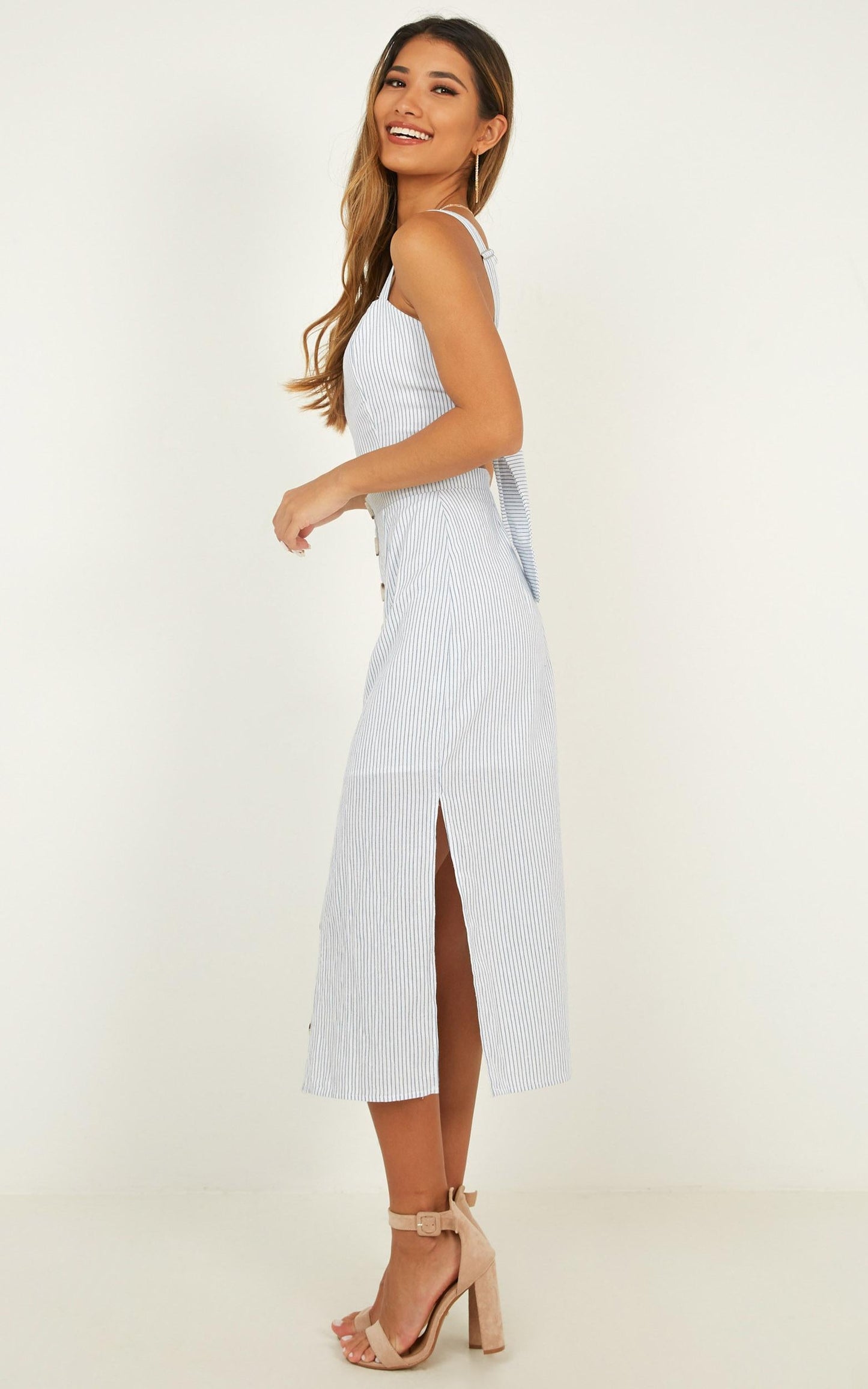 Drum Hits Two Piece Set In Blue Stripe