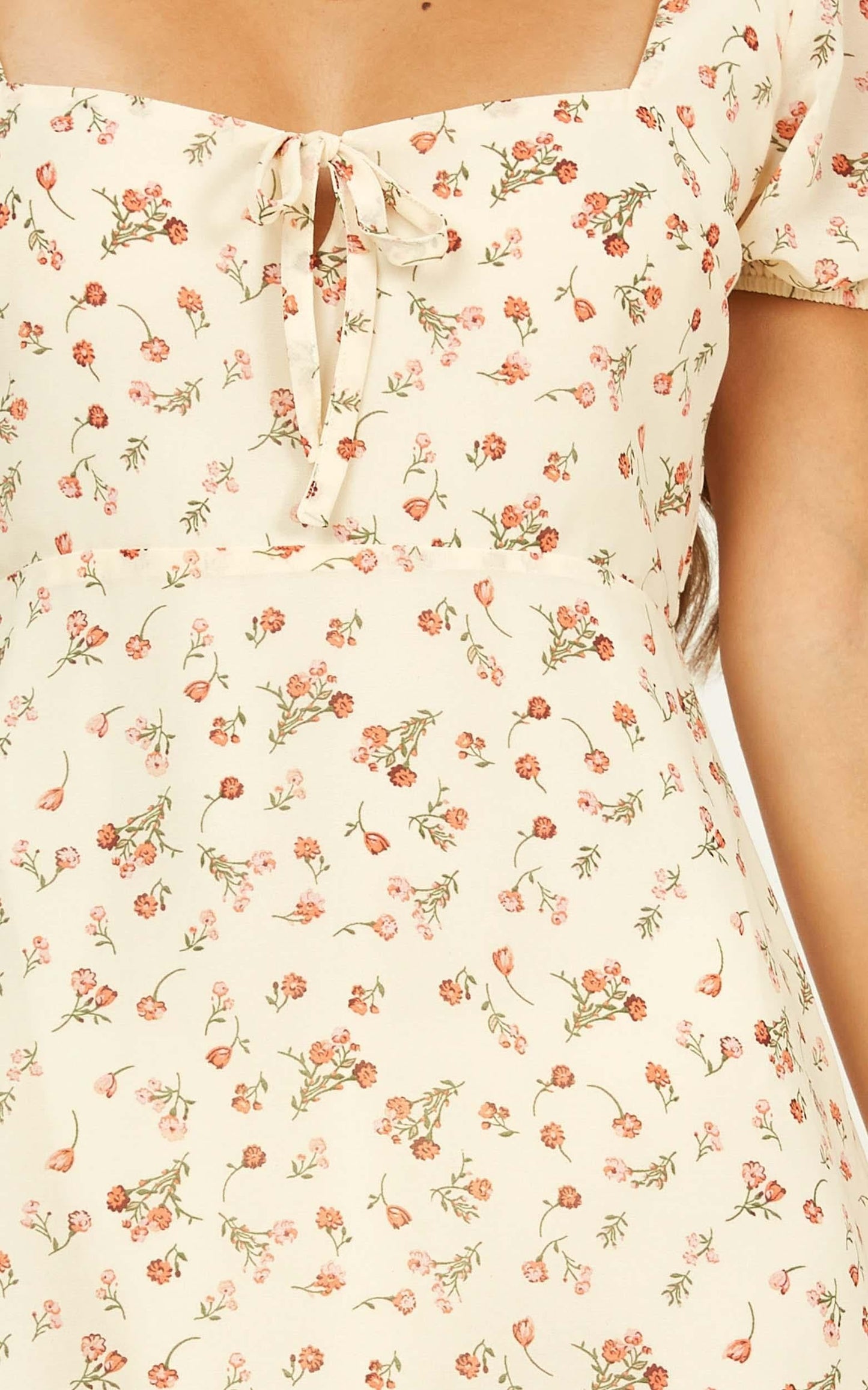 Sunset Boulevard Dress In Cream Floral