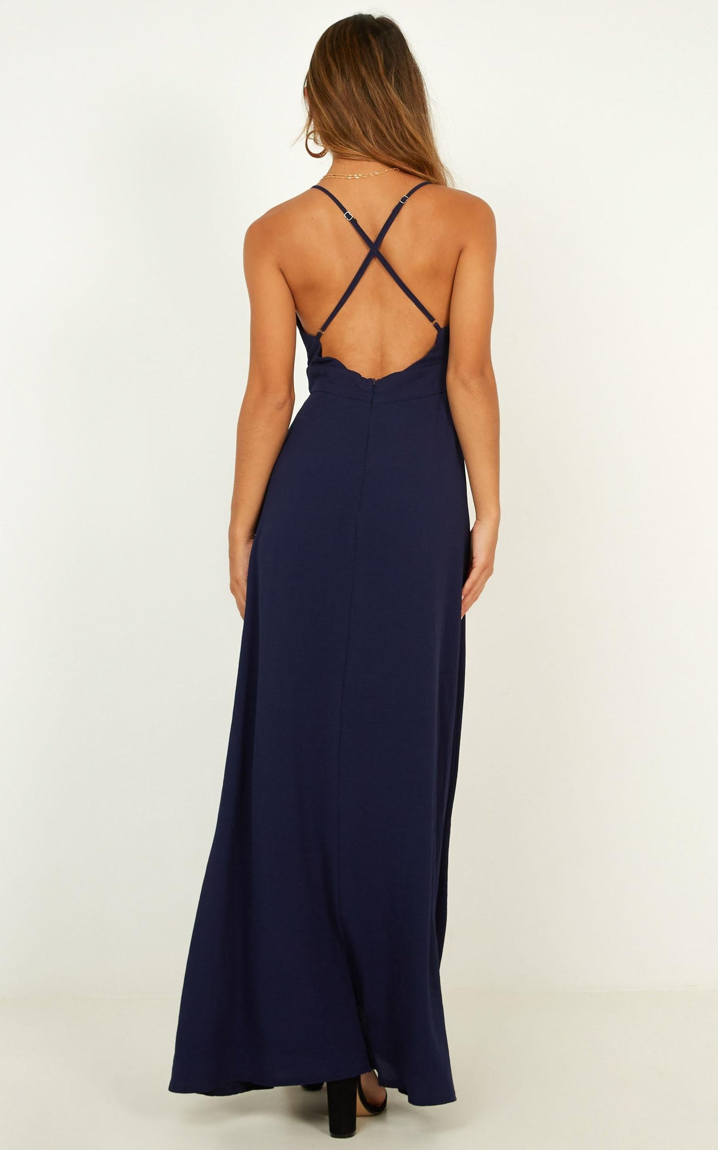 Return To Reality Maxi Playsuit In Navy