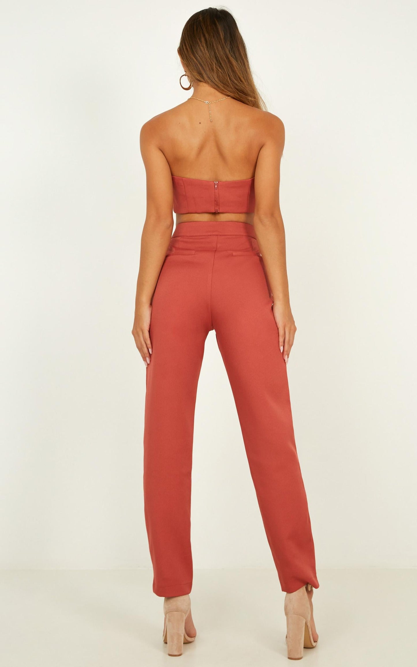 Meeting You Two Piece Set In Dusty Rose