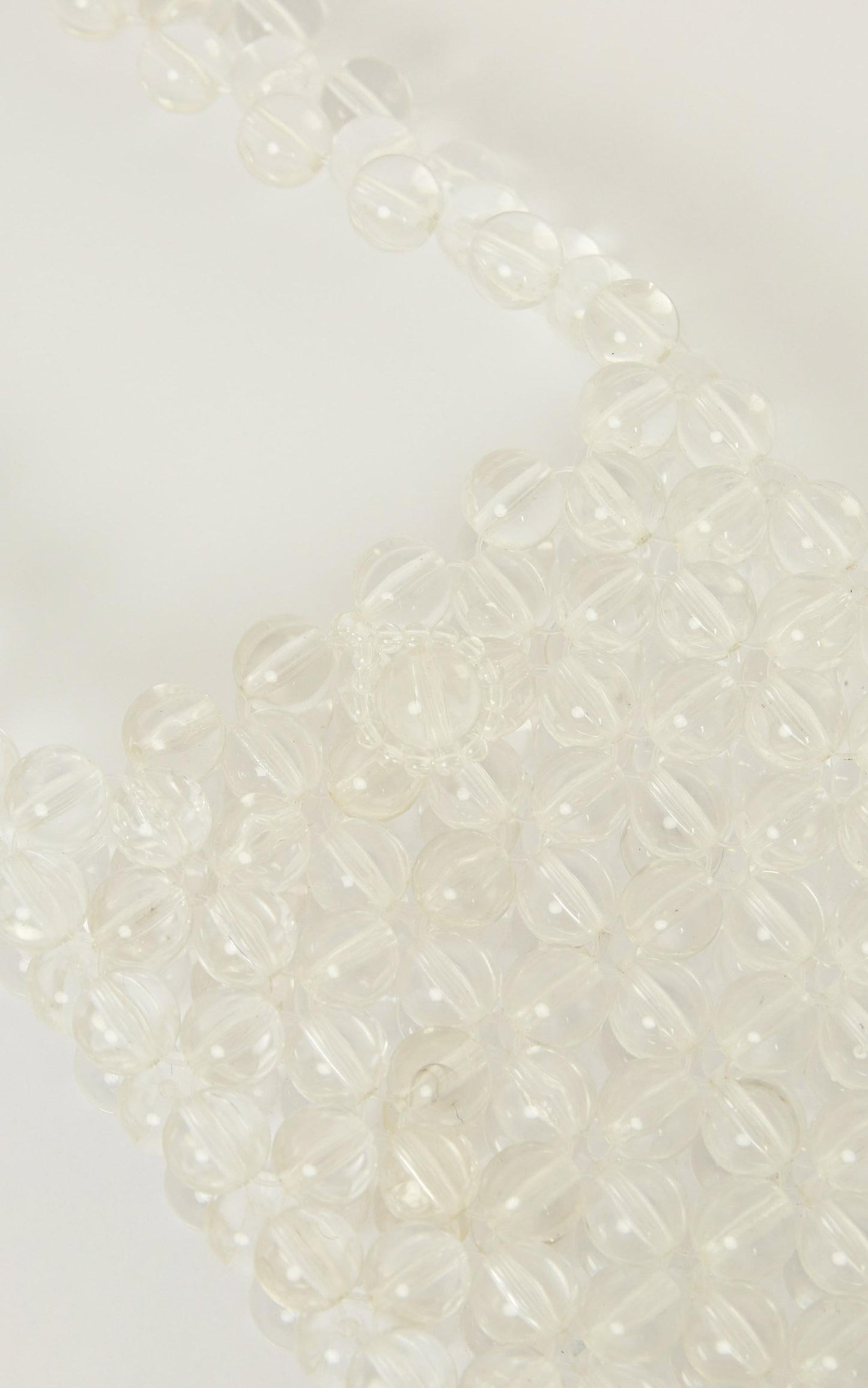 More Than Us Beaded Bag In Clear