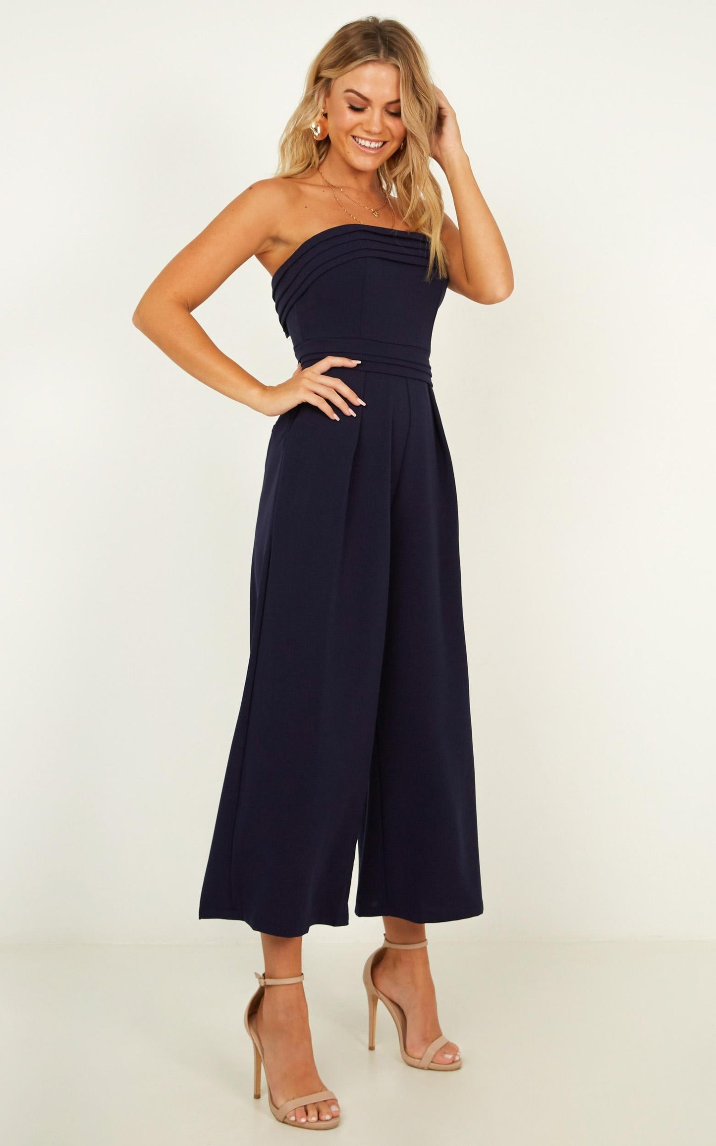 Up Ahead Jumpsuit In Navy