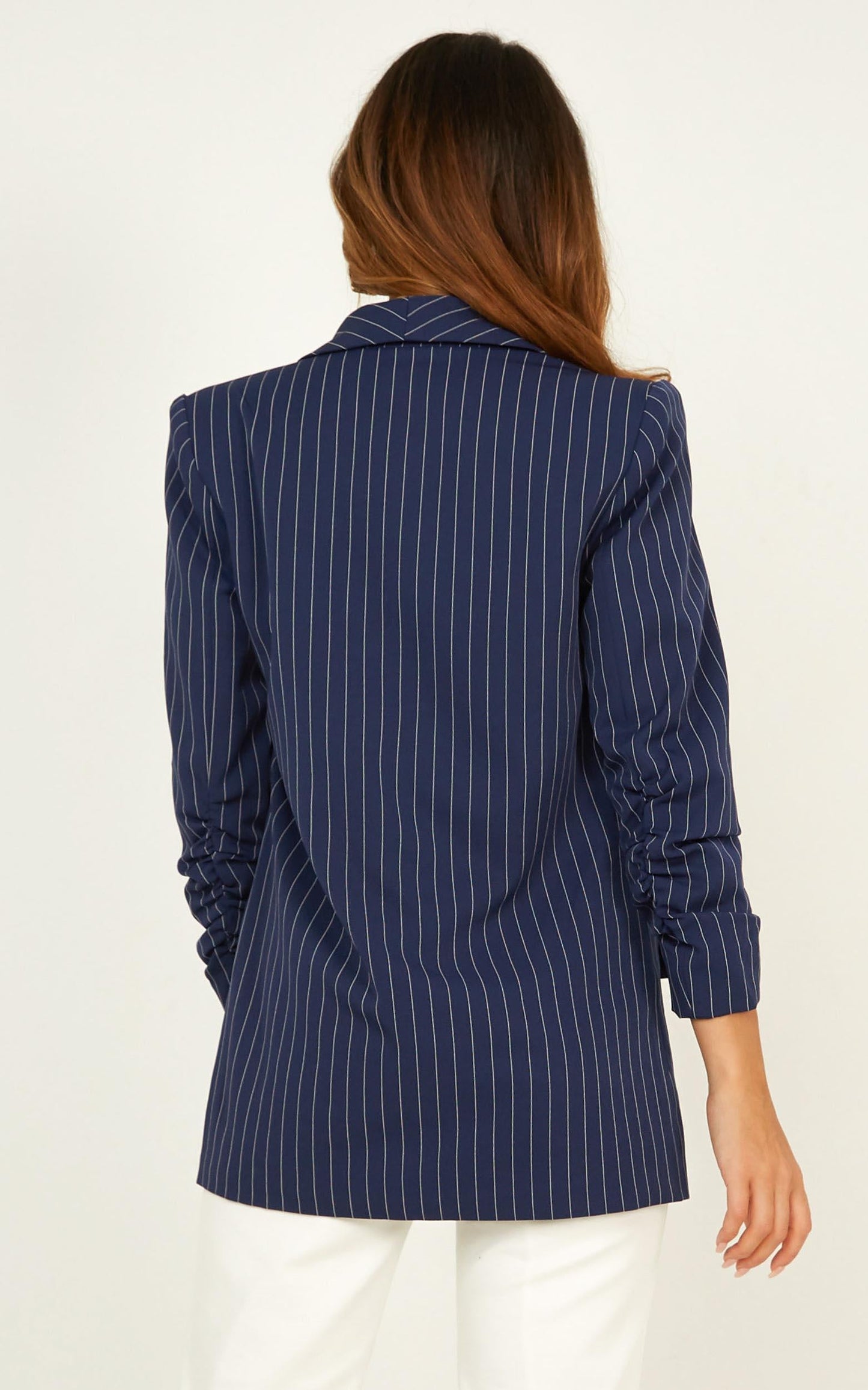 You Should Know Blazer In Navy Stripe