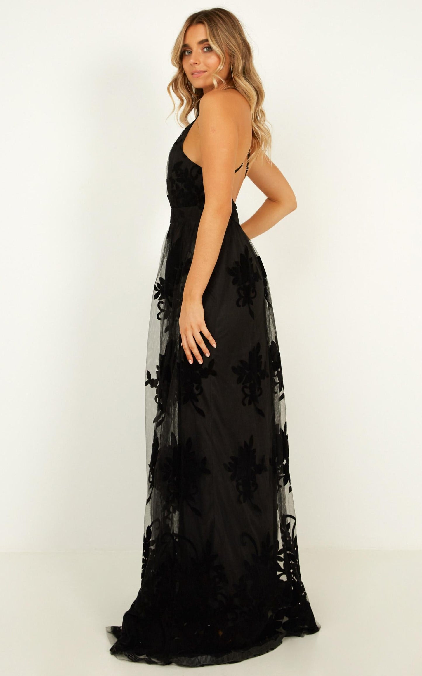Promenade Maxi Dress in Black