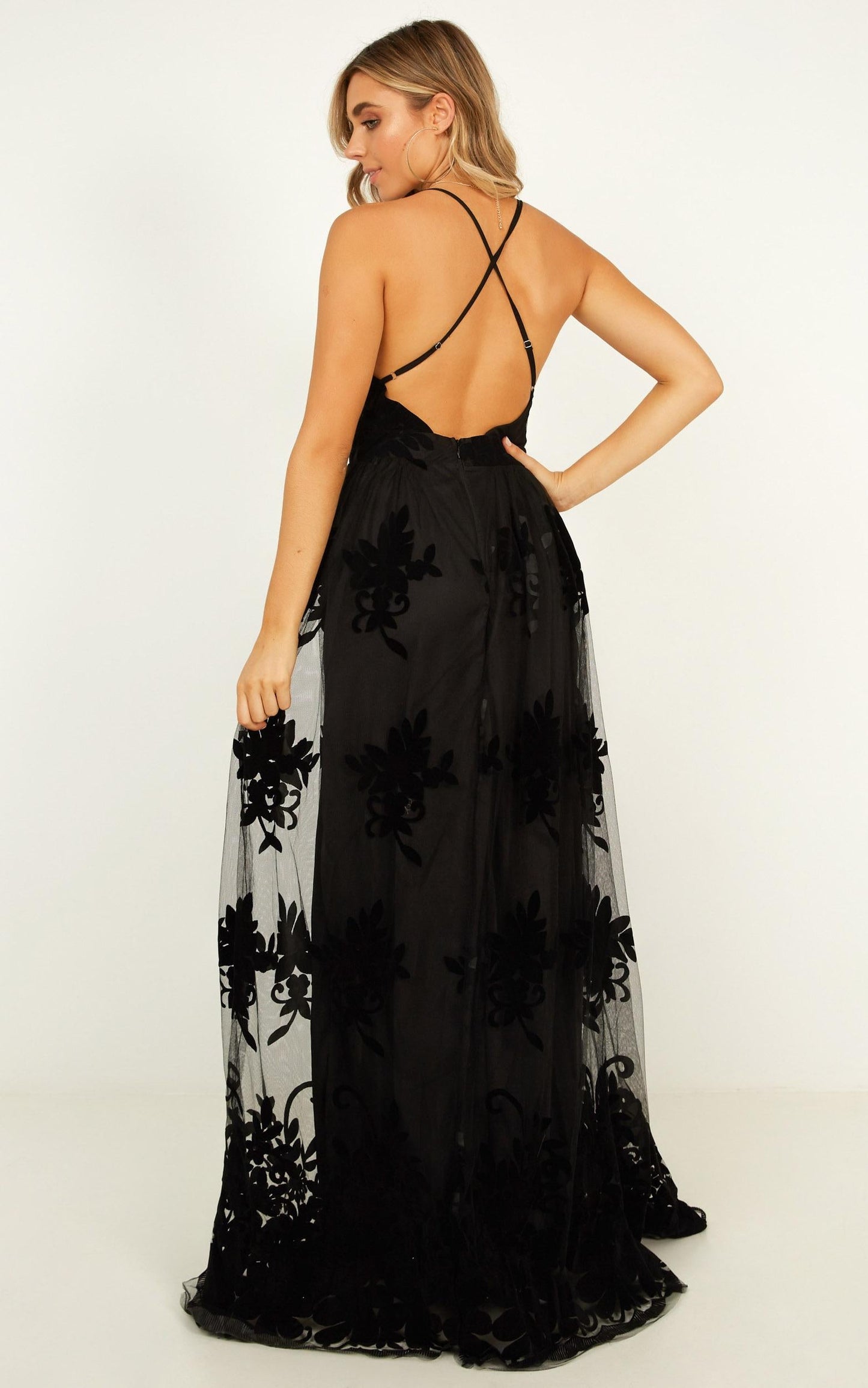 Promenade Maxi Dress in Black