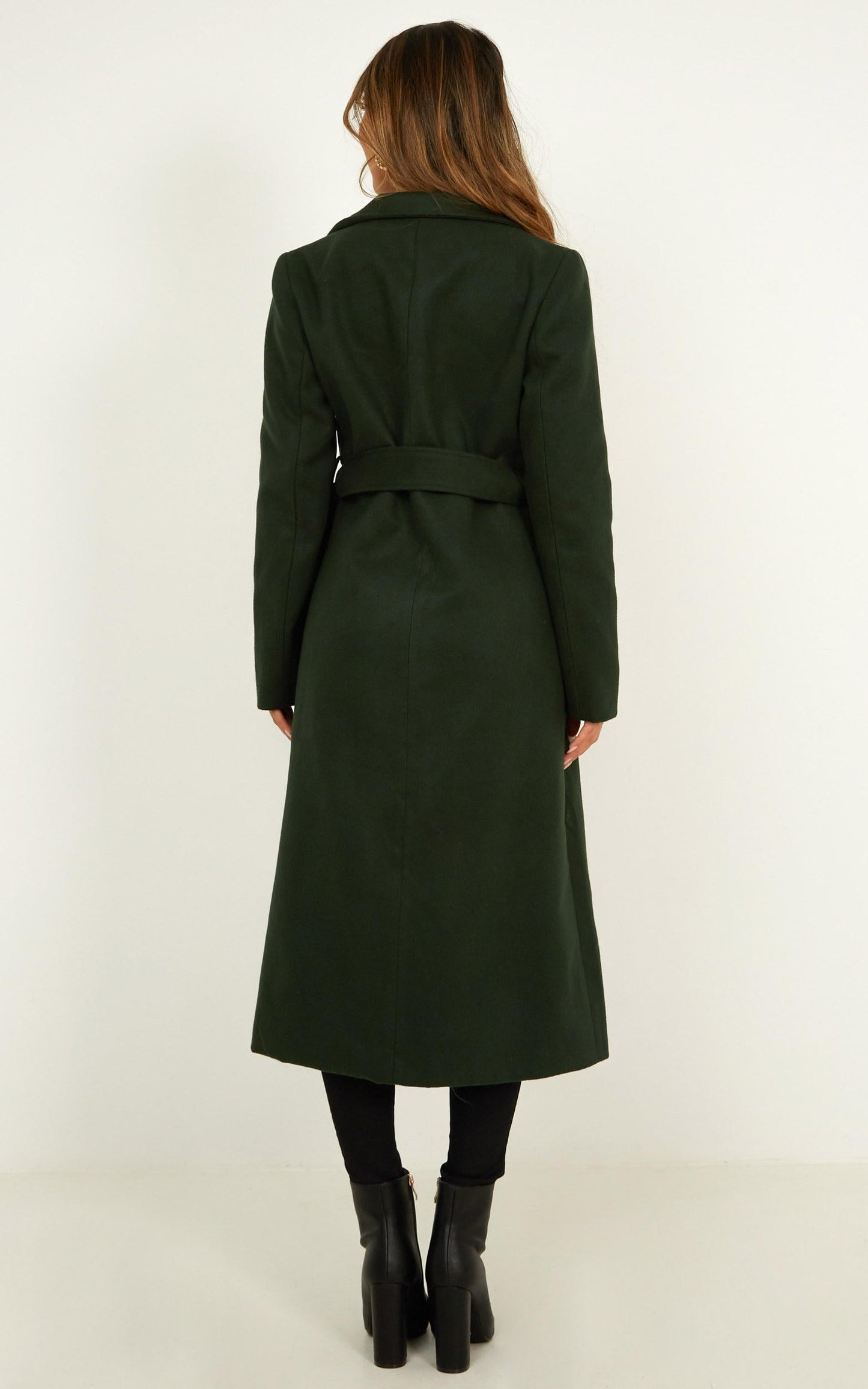 Green With Envy Coat In Forest Green