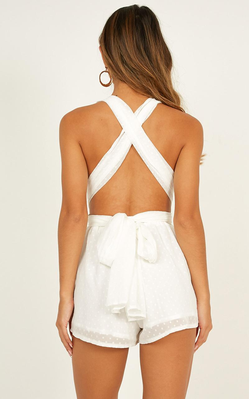 California Sunset Playsuit In White